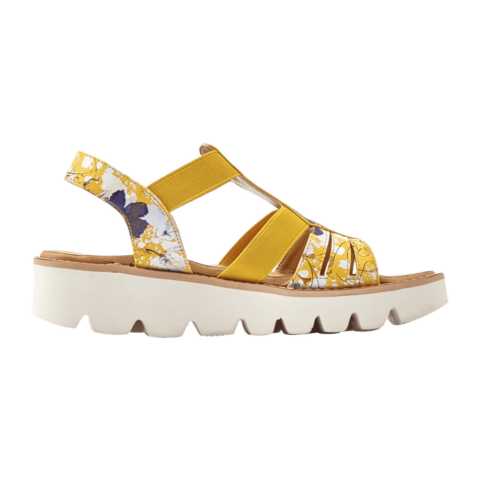 Rieker Bouna Yellow Women's Sandals Open Toe Comfortable Spring Summer Shoes