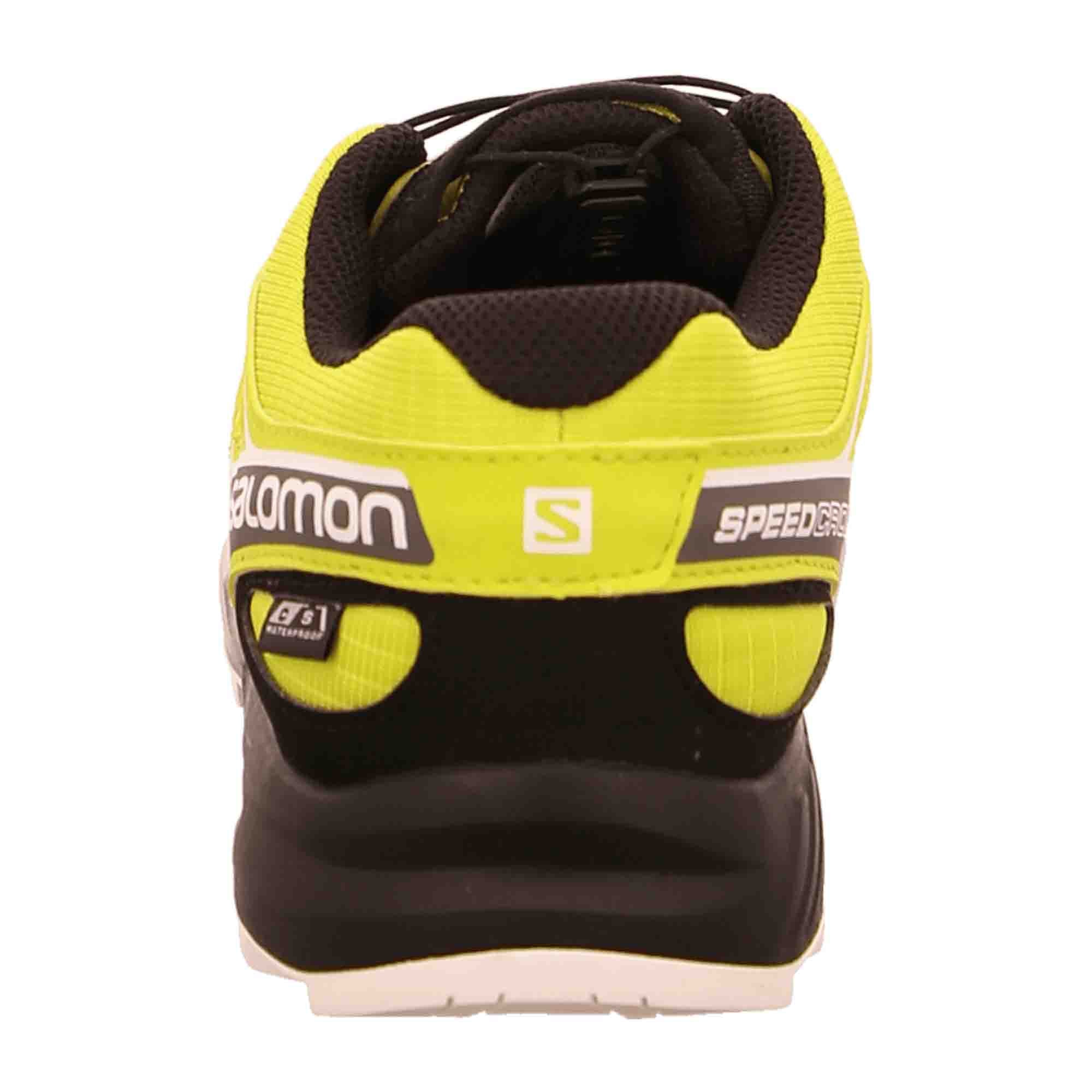 Salomon running shoes for boys for children, green