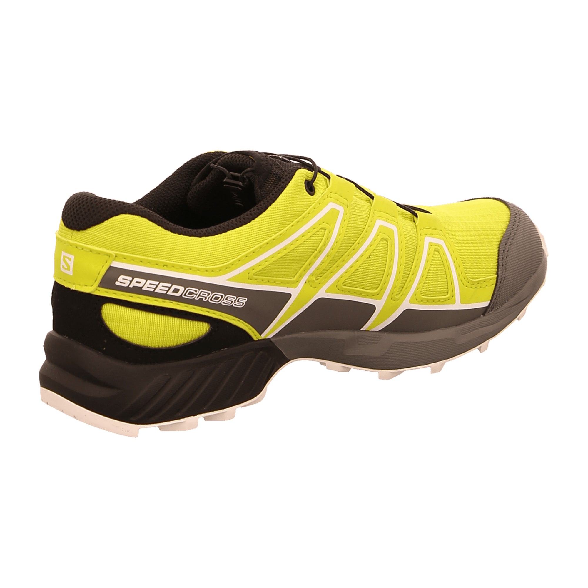 Salomon running shoes for boys for children, green