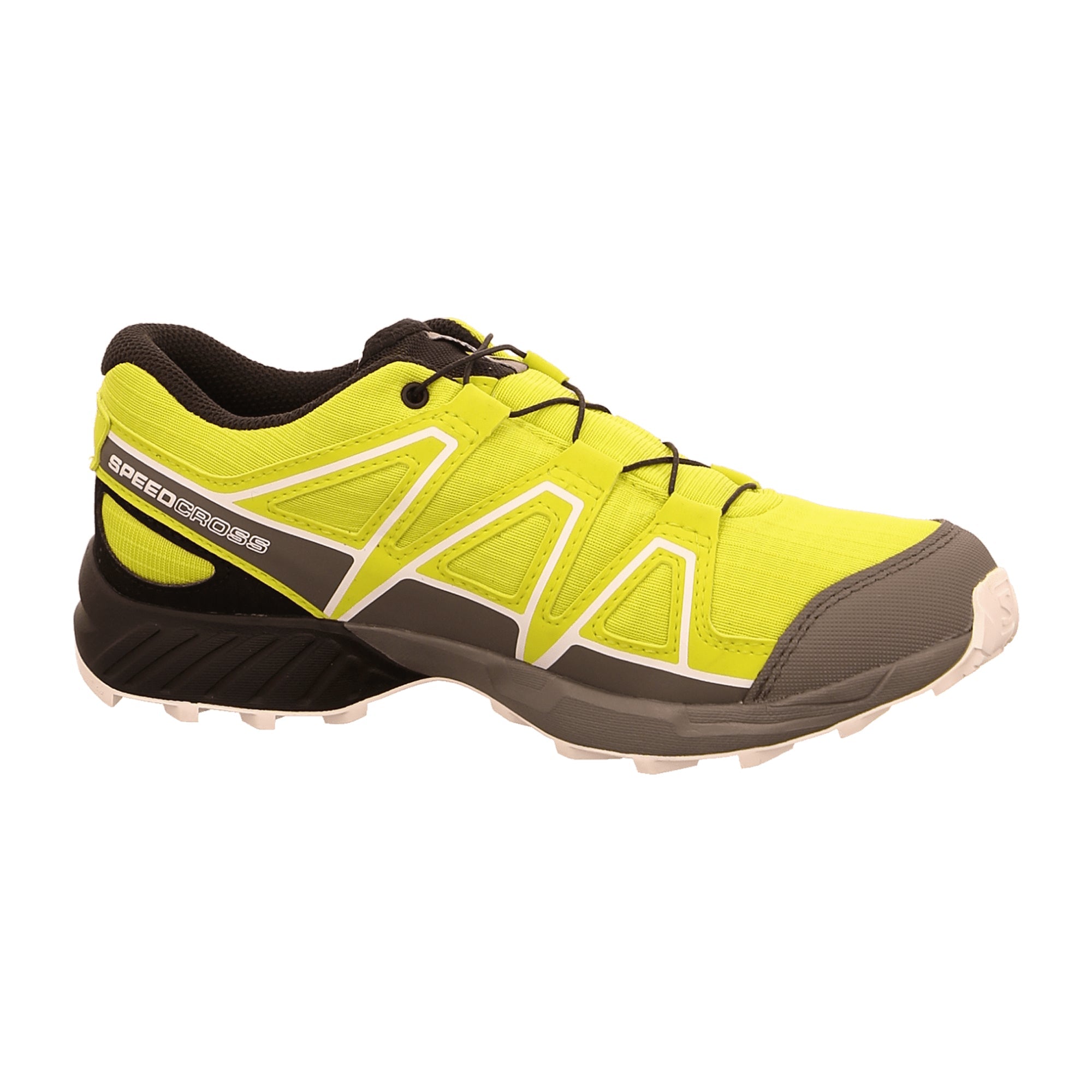 Salomon running shoes for boys for children, green