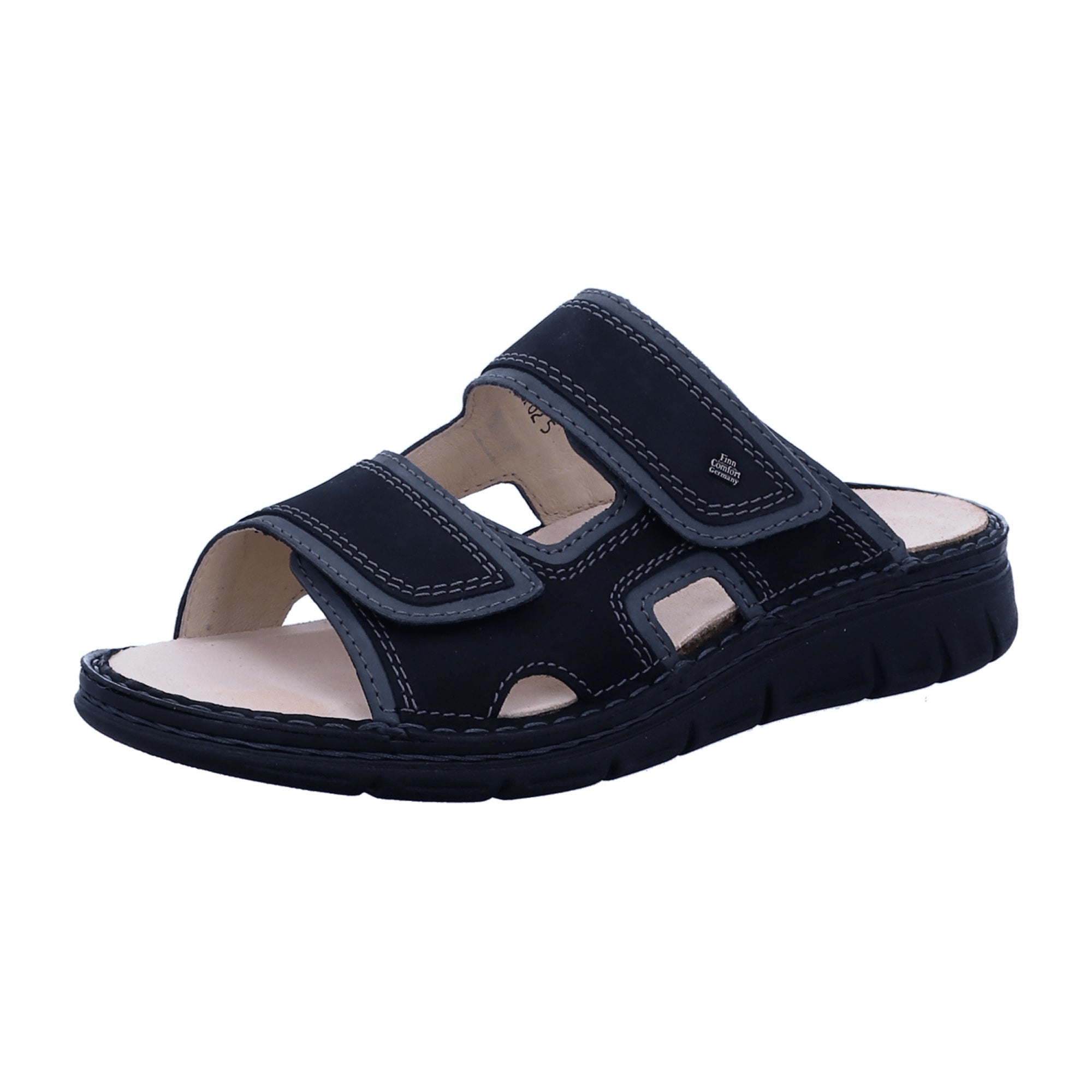 Finn Comfort Thasos-s Men's Leather Sandals - Stylish Black Comfort Footwear
