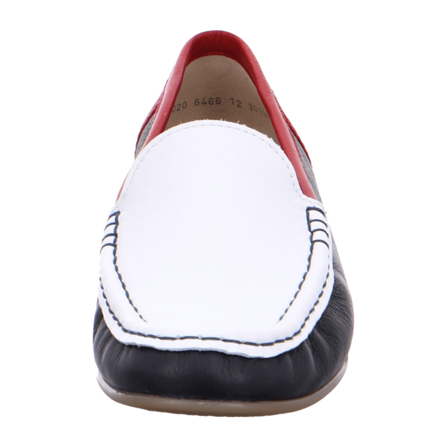 ARA ATLANTA Women's Moccasin in Smooth White Leather, Slip-On, Warmly Lined with Round Toe