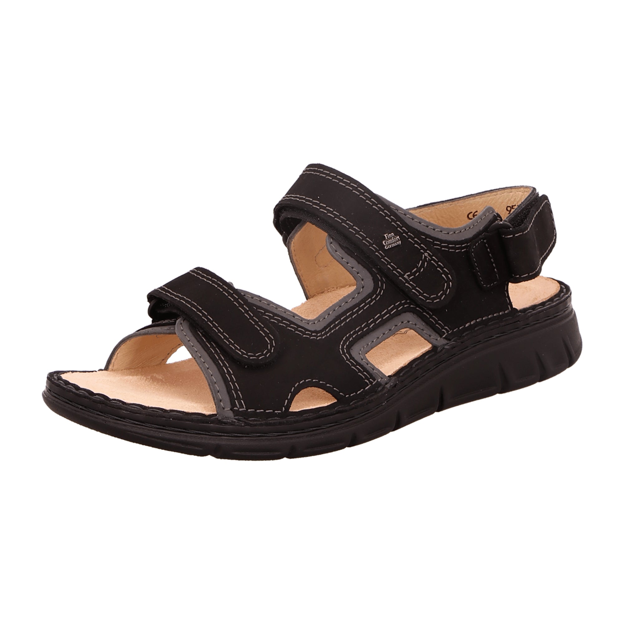 Finn Comfort Wanaka S Men's Black Comfort Shoes - Durable & Stylish