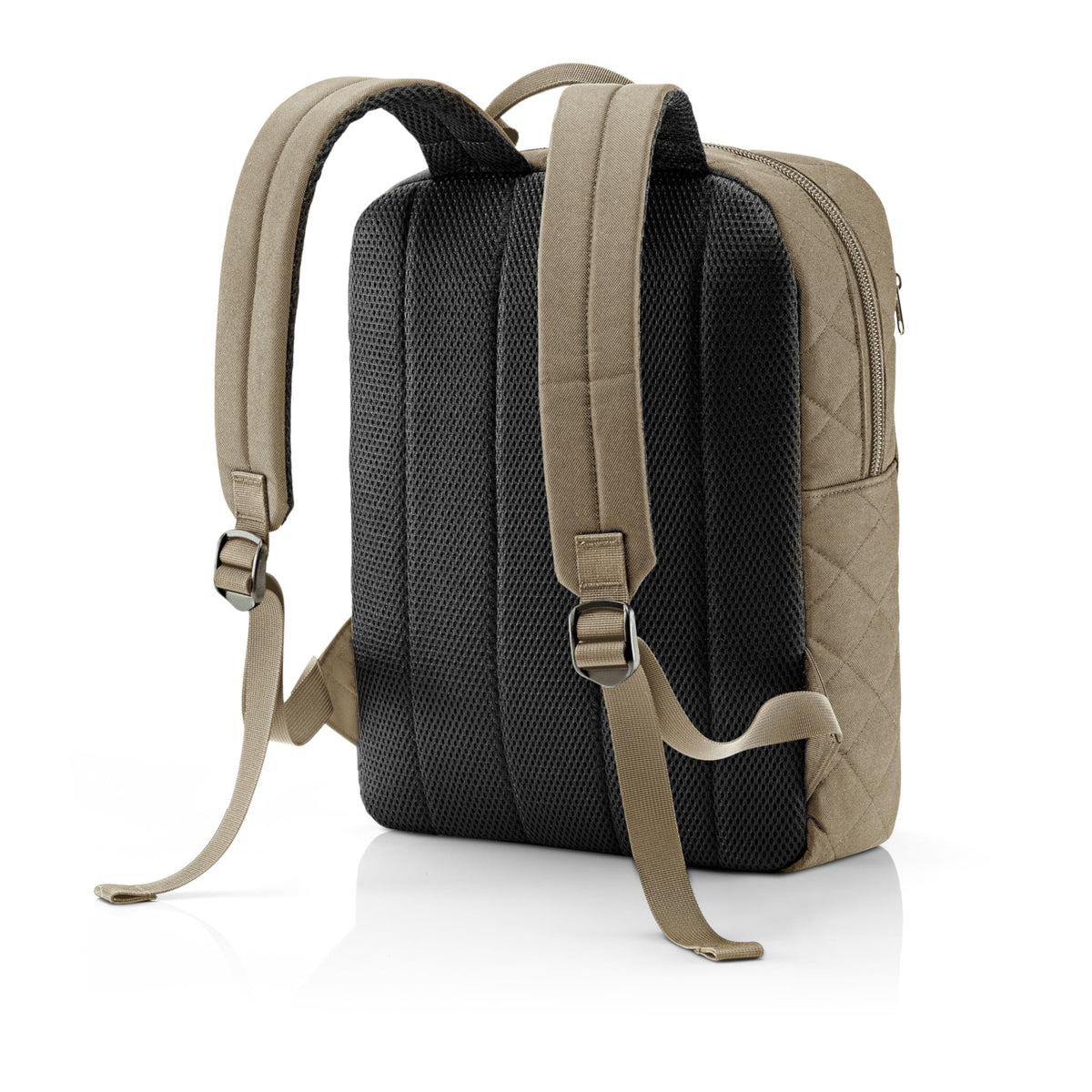 reisenthel Classic Backpack RHOMBUS OLIVE - Women's Casual Daypack with Zip Pockets