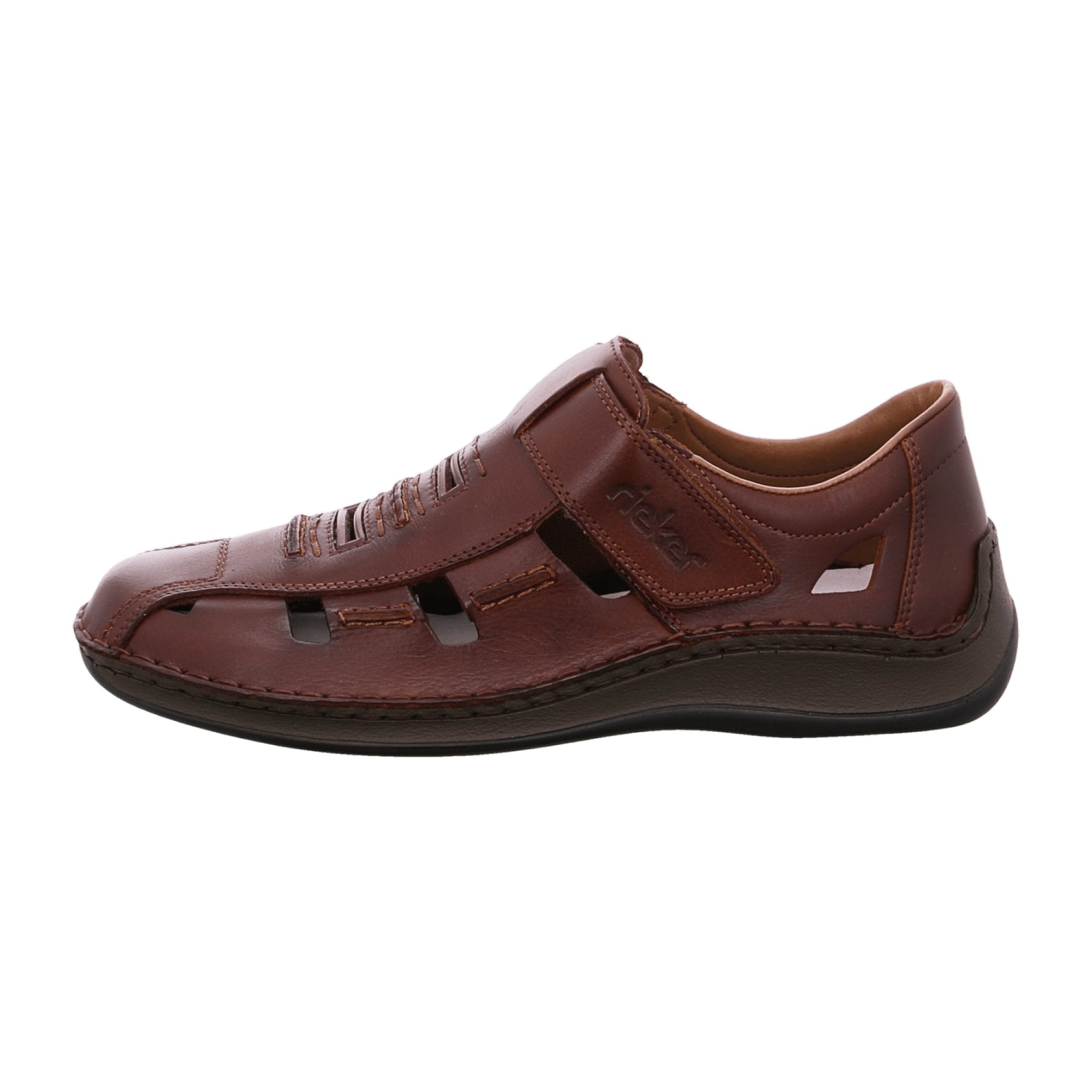 Rieker Brown Open Comfort Shoes for Men Stylish and Comfortable Footwear