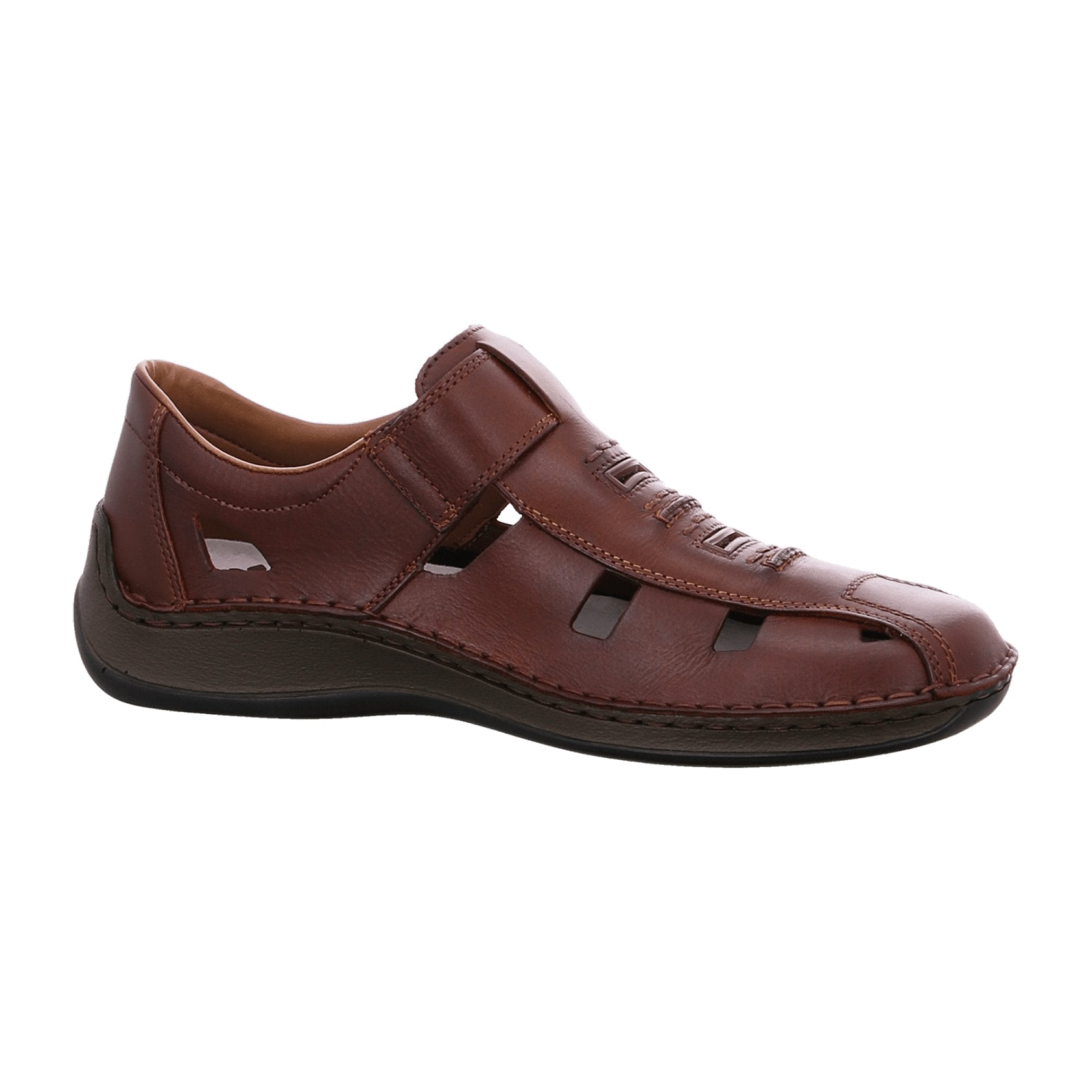 Rieker Brown Open Comfort Shoes for Men Stylish and Comfortable Footwear