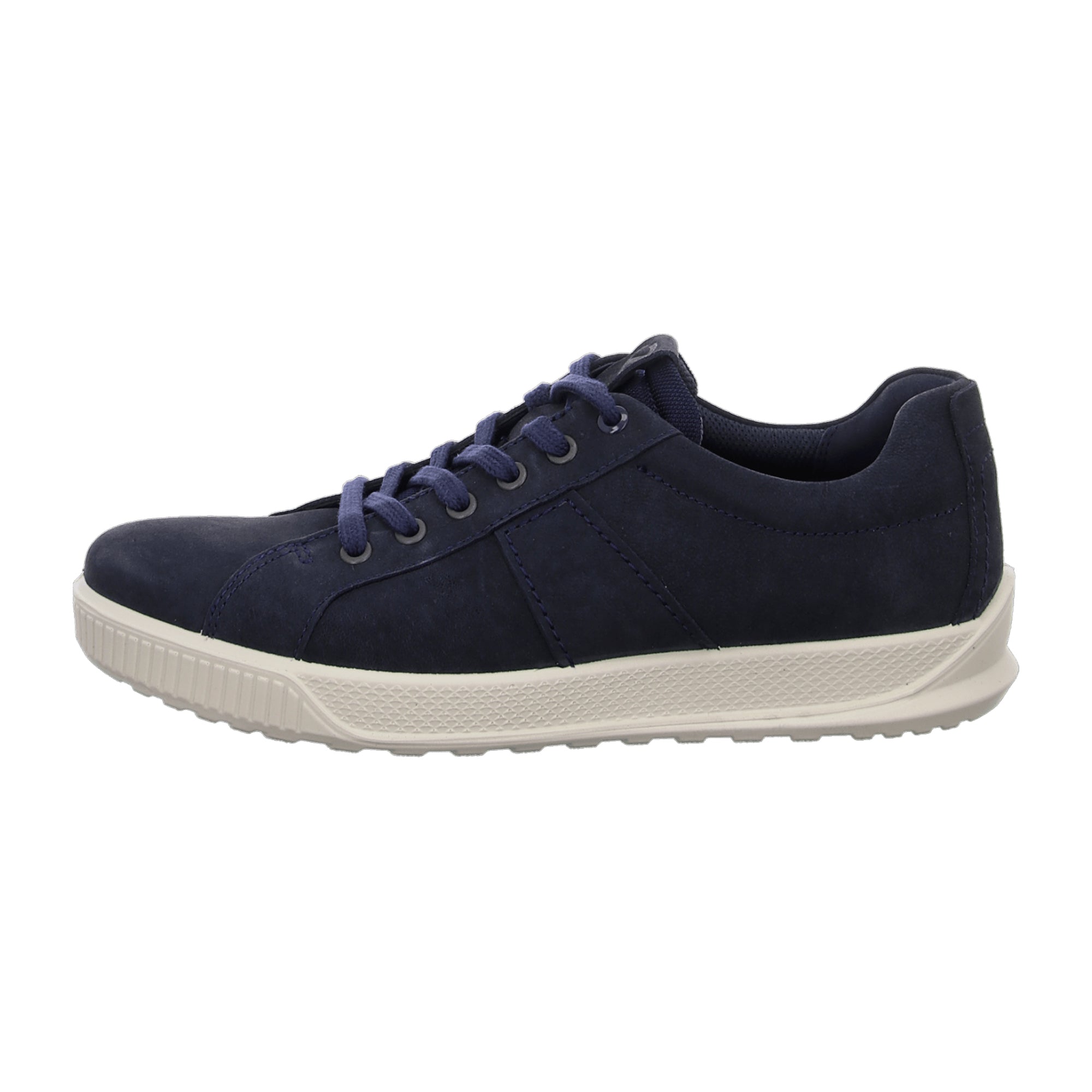 Ecco BYWAY Men's Casual Lace-Up Shoes, Navy Blue Nubuck Leather