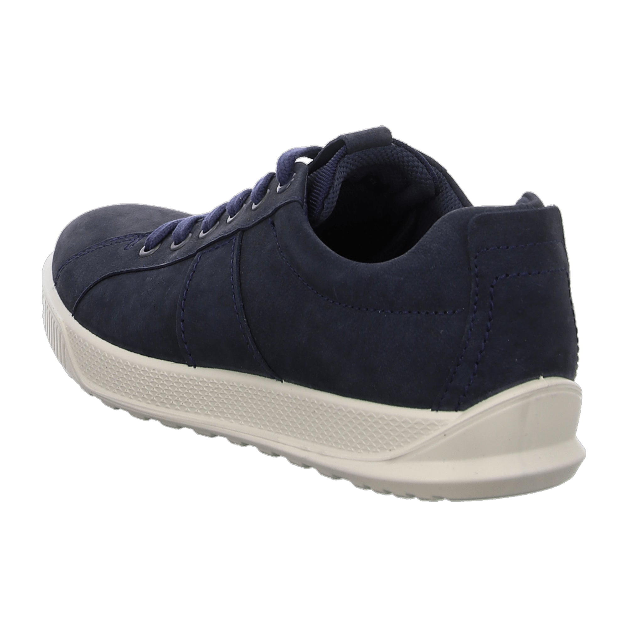 Ecco BYWAY Men's Casual Lace-Up Shoes, Navy Blue Nubuck Leather