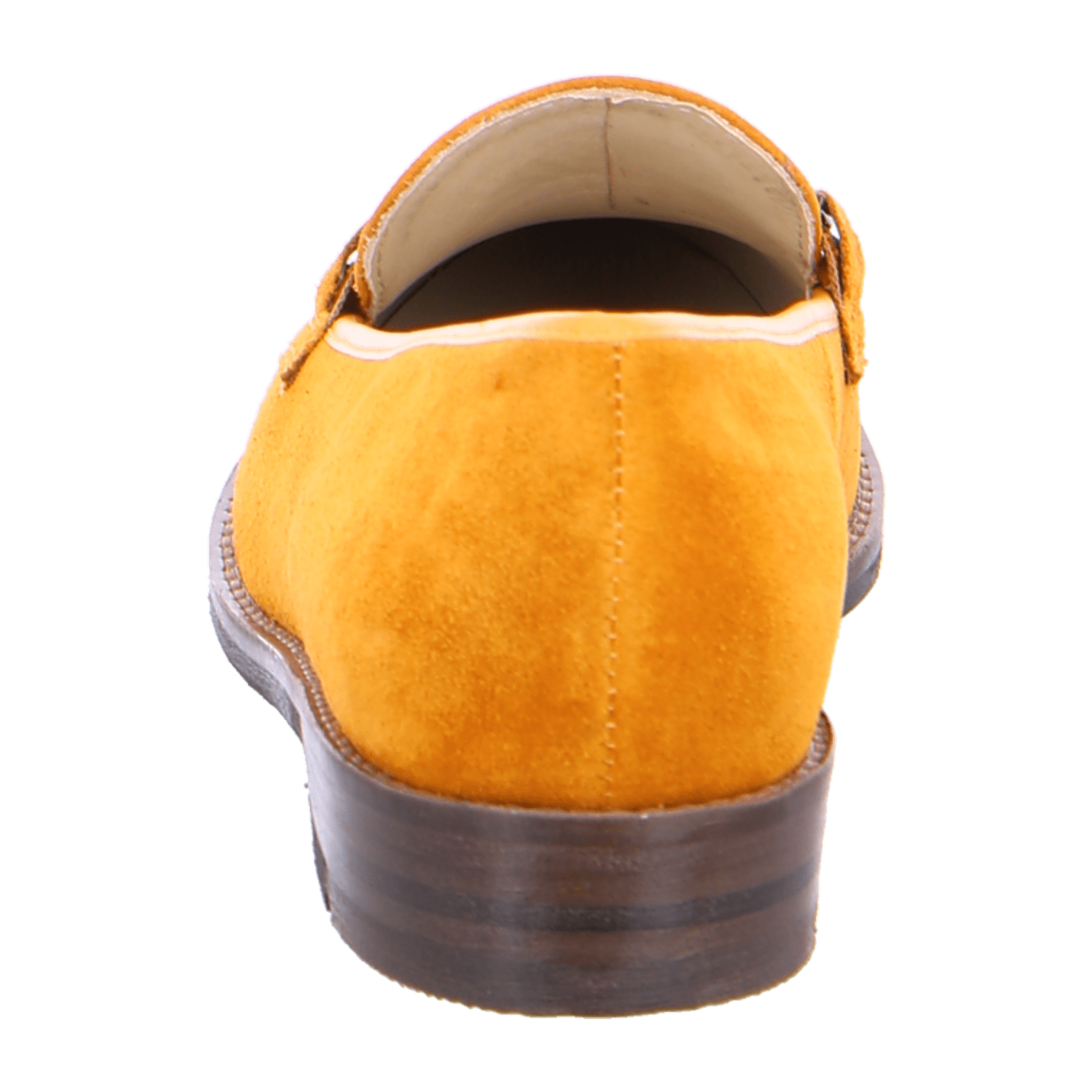 ARA KENT Women's Yellow Nubuck Loafers with Leather Lining and Synthetic Sole