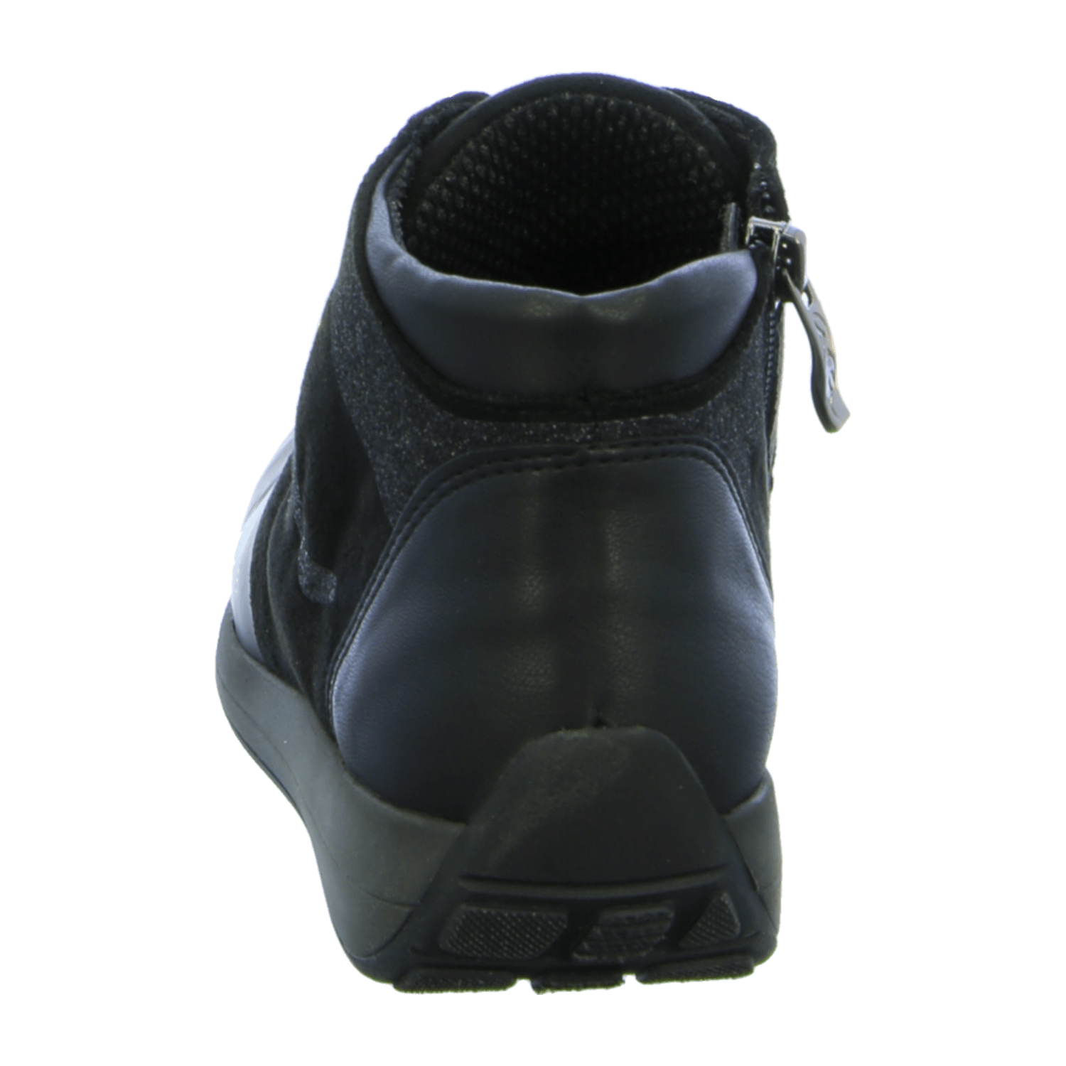 ARA Climotion Women's High-Top Laced Ankle Boots in Black Leather