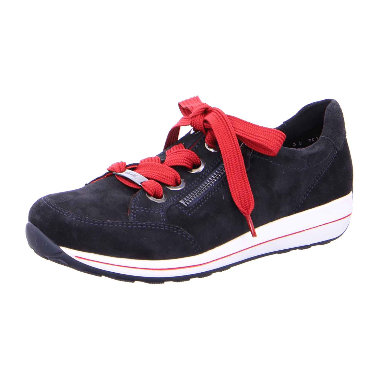 ARA Women's Brown Suede Lace-Up Sneakers with Closed Toe