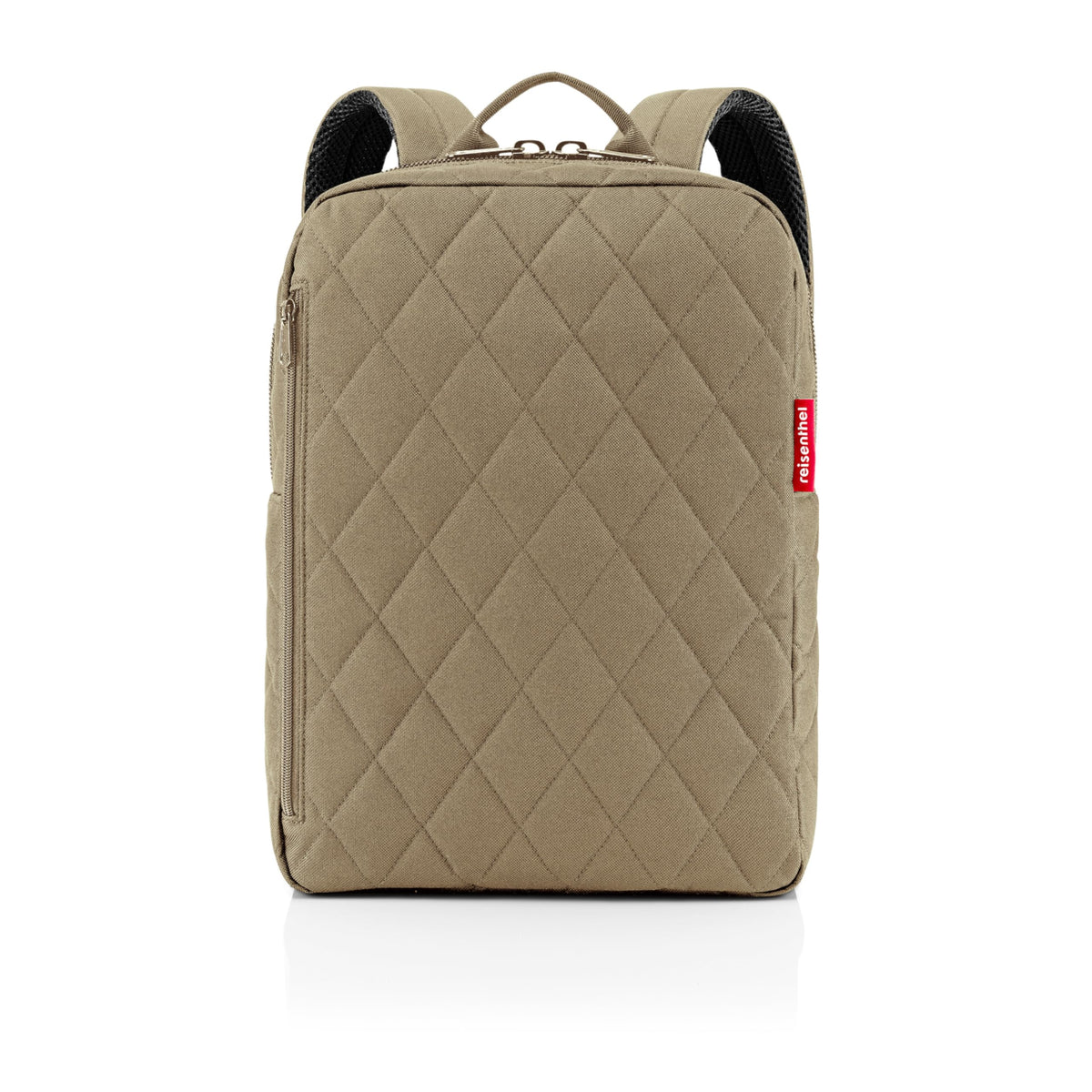 reisenthel Classic Backpack RHOMBUS OLIVE - Women's Casual Daypack with Zip Pockets