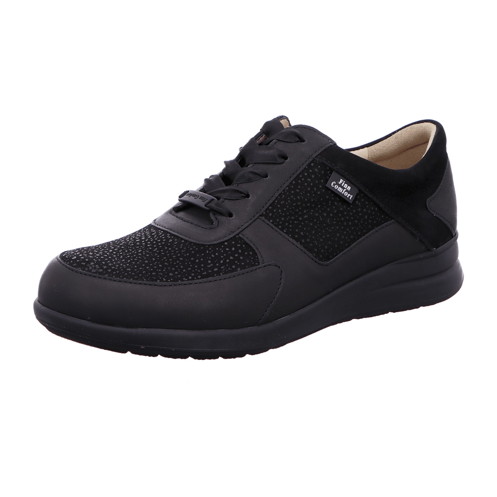 ブランドのギフト Comfort Finn Corato Stylish - Shoes Leather Black Women's 靴