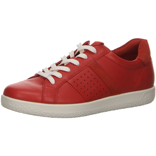 Ecco sporty lace-up shoes for women red - Bartel-Shop