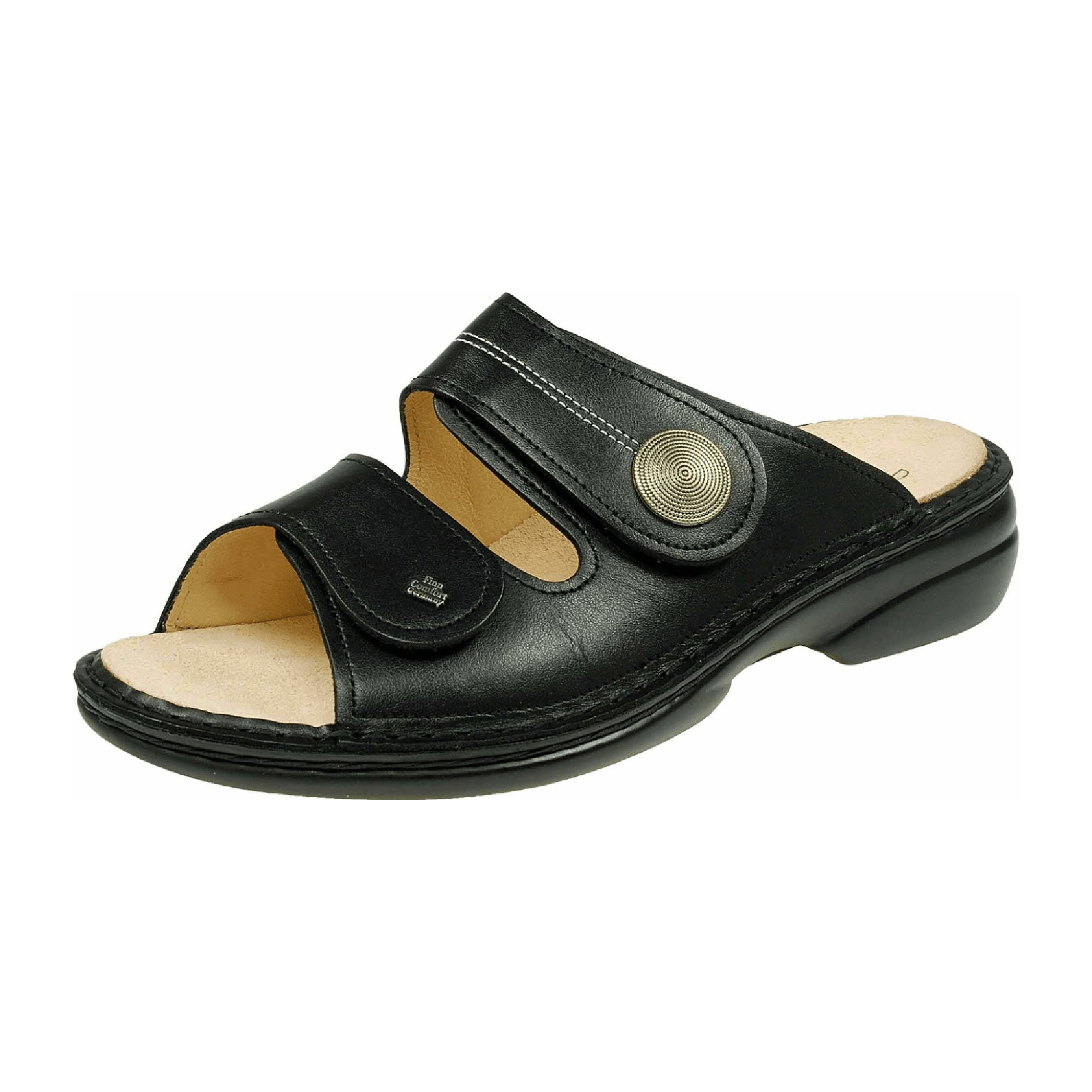 Finn Comfort Sansibar Women's Sandals in Black – Adjustable & Supportive
