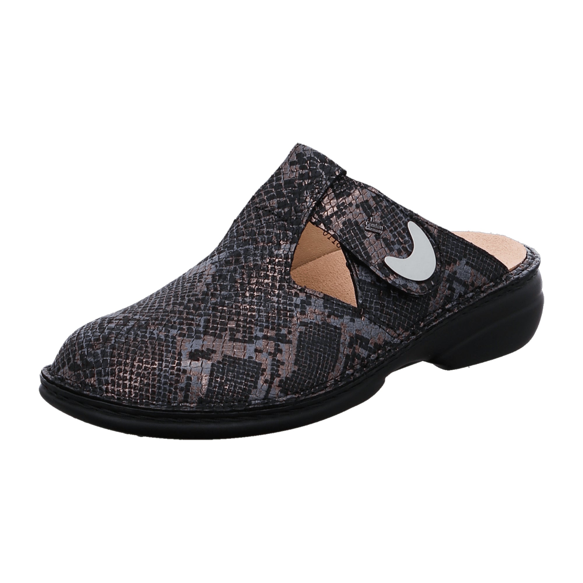 Finn Comfort Belem Women's Orthopedic Slip-On Clogs, Stylish Grey