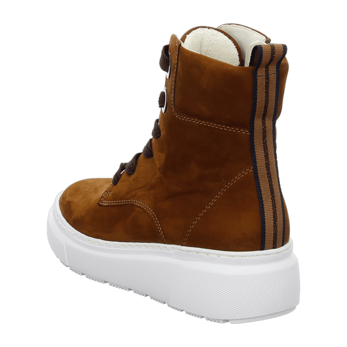 ARA LAUSANNE Women's Full-Grain Leather Chukka Boots with Quick-Lace System, Brown