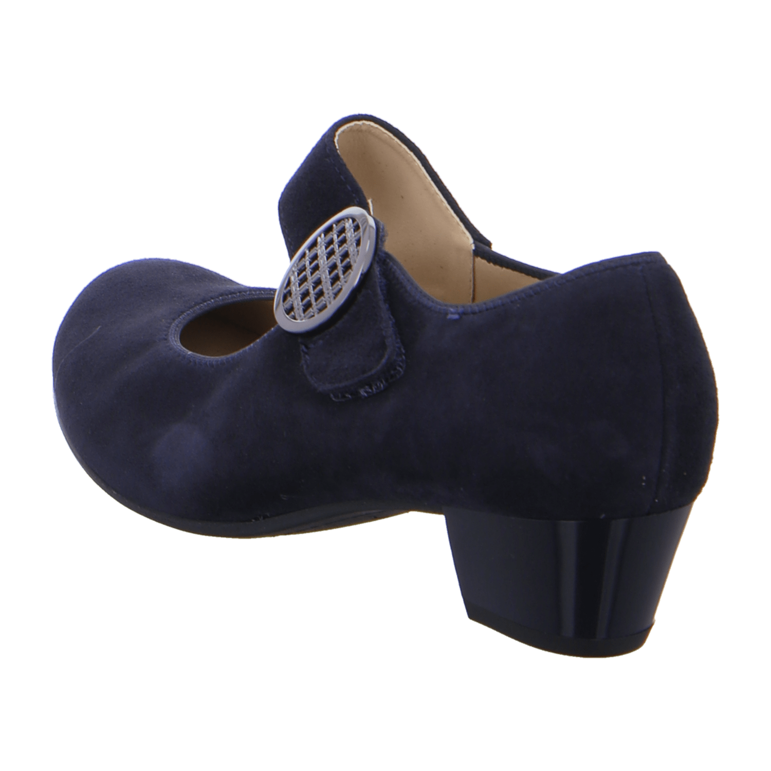 ARA CATANIA CAT Women's Pumps in Blue Suede with Pull-On Design and Round Toe