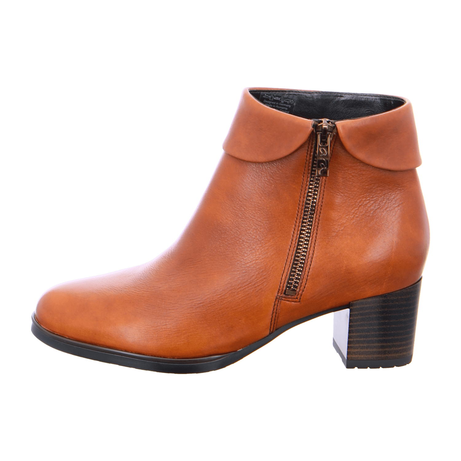 ARA FLORENZ Women's Leather Ankle Boots, Slip-On Chelsea Boots in Brown