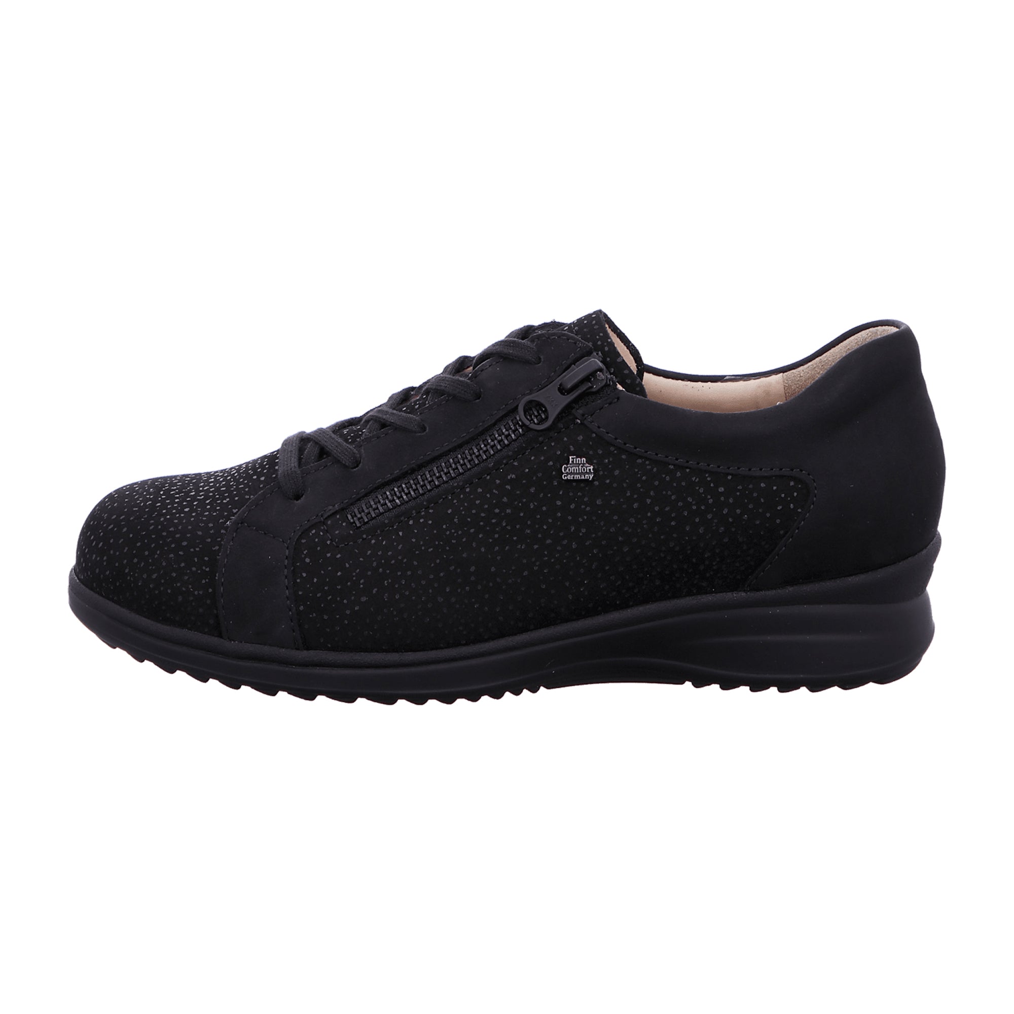 Finn Comfort Bexley Black Lace-up Comfort Shoes for Women 02231-902198