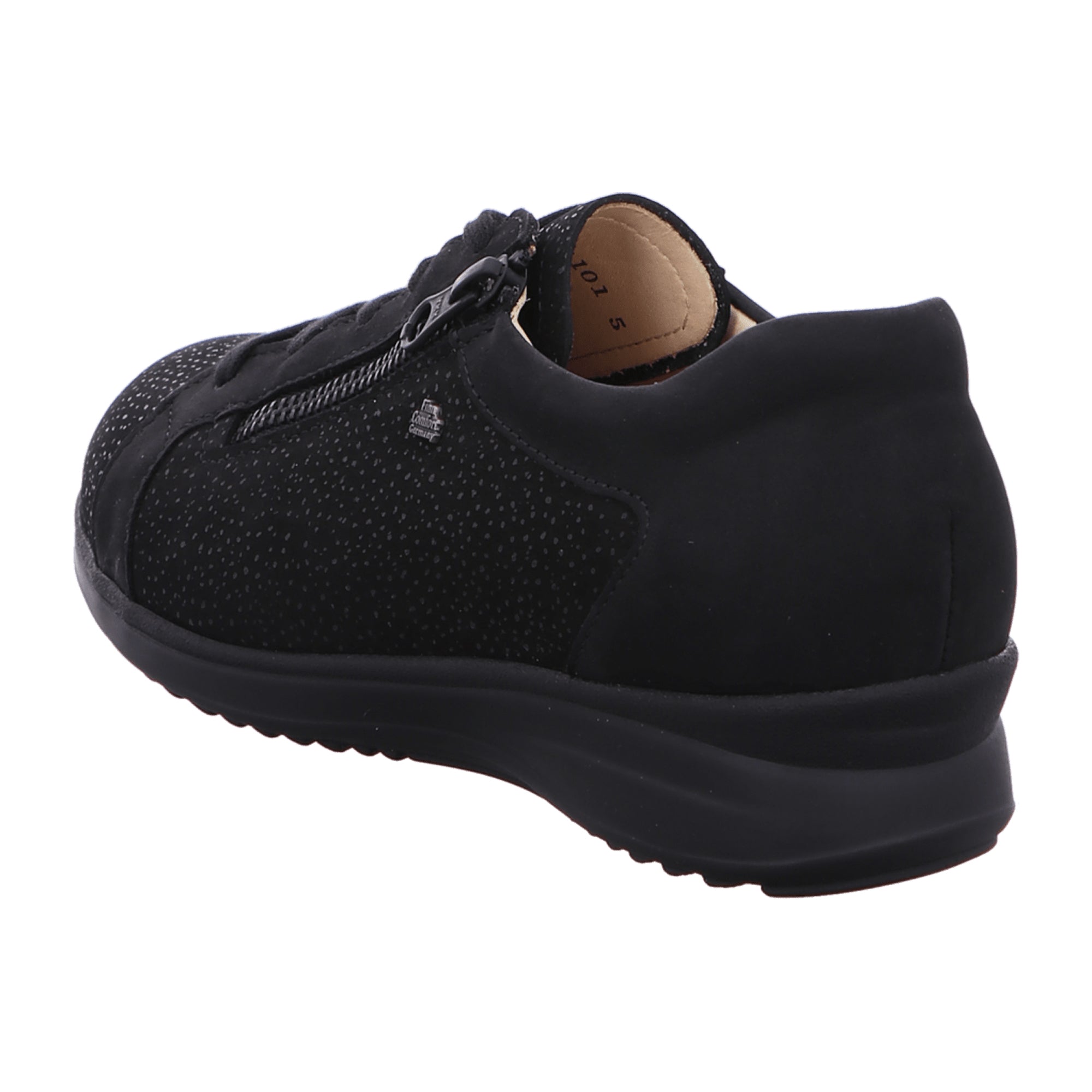 Finn Comfort Bexley Black Lace-up Comfort Shoes for Women 02231-902198