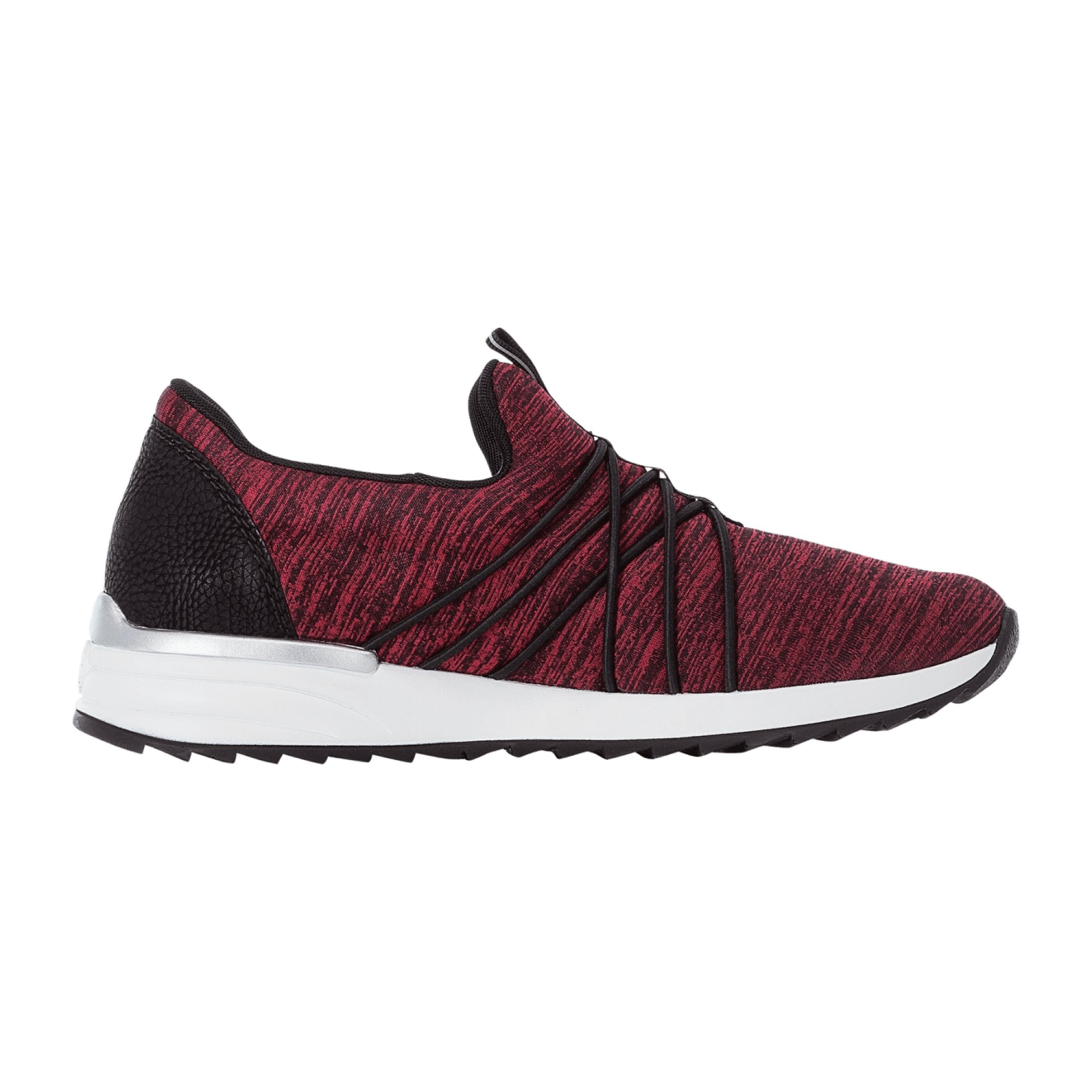 Rieker Women's Sporty Red Slip-On Shoes N8061-35 Comfortable Casual Footwear