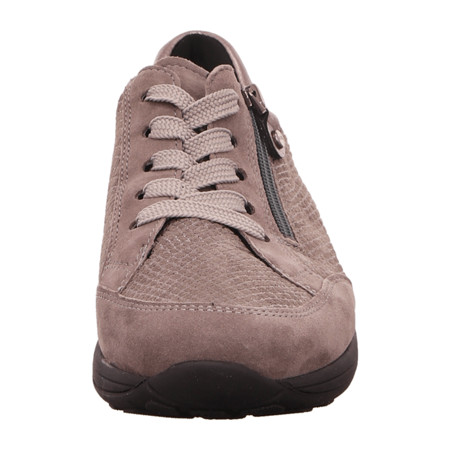 ARA MERANO Women's Sneakers Low-Top Lace-Up Nubuck Leather Warm Lined in Beige