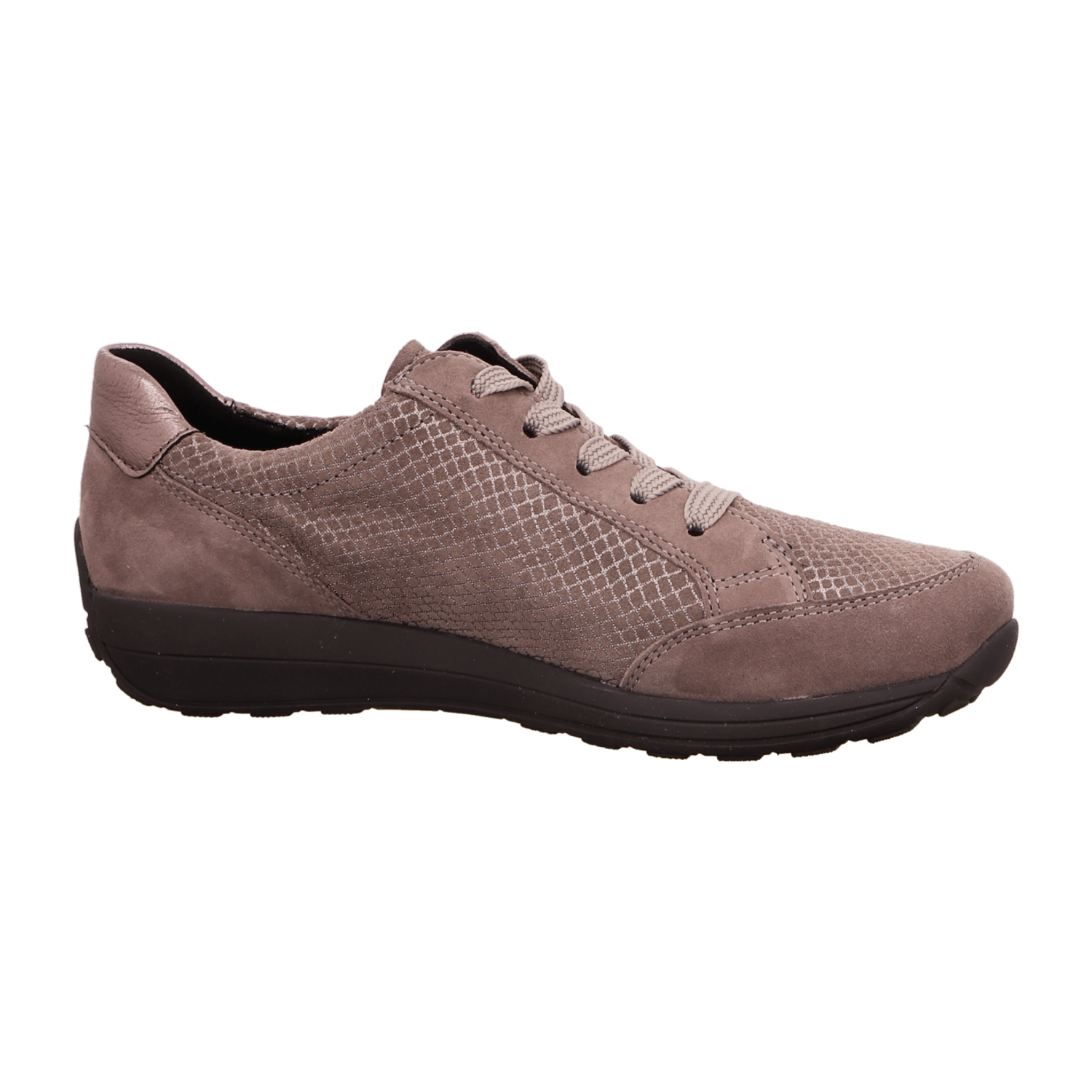 ARA MERANO Women's Sneakers Low-Top Lace-Up Nubuck Leather Warm Lined in Beige