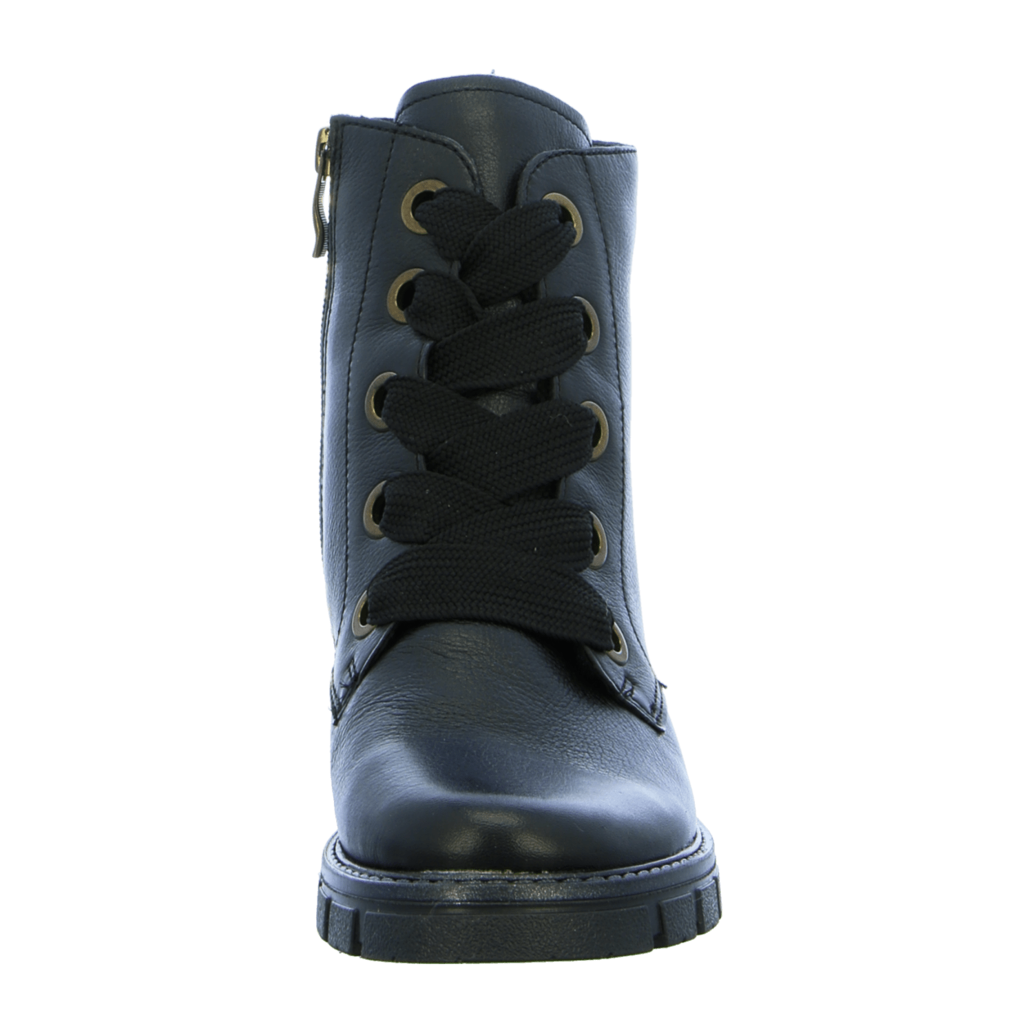 ARA DOVER Women's Boots Classic Black Smooth Leather Boots with Zipper and Faux Fur Lining