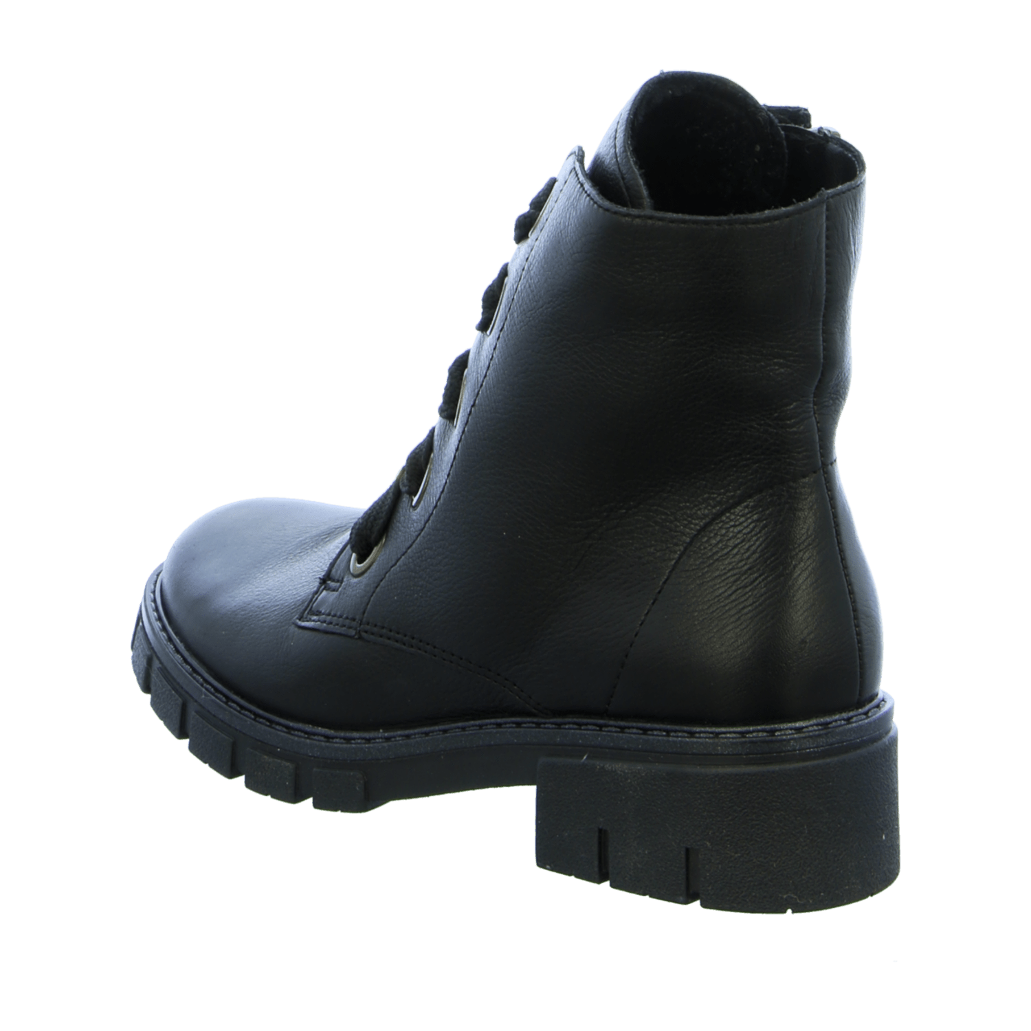 ARA DOVER Women's Boots Classic Black Smooth Leather Boots with Zipper and Faux Fur Lining