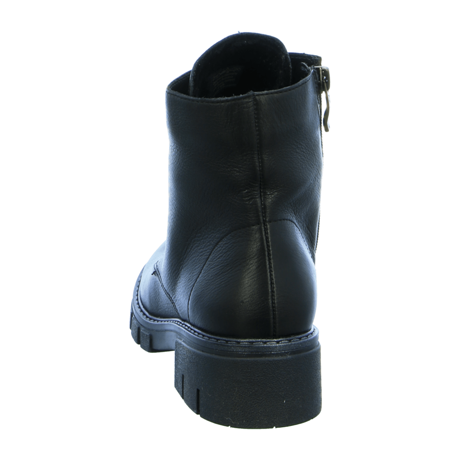 ARA DOVER Women's Boots Classic Black Smooth Leather Boots with Zipper and Faux Fur Lining