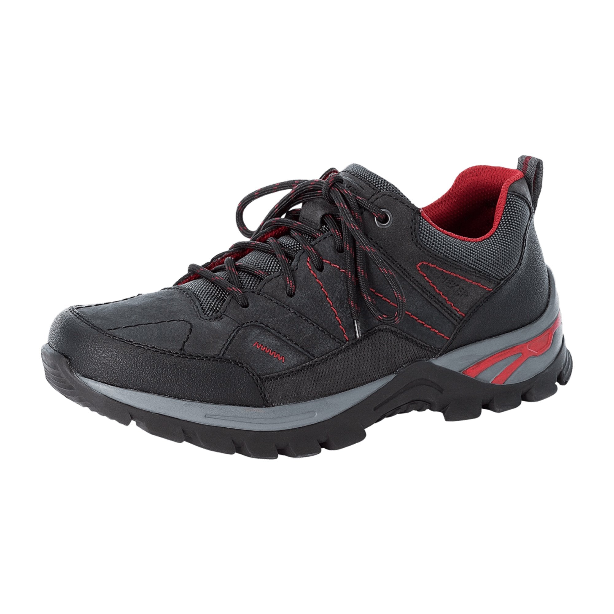Rieker Venture Runner CK2944-002 Mens Black Sneakers Mesh Suede Comfort Shoes
