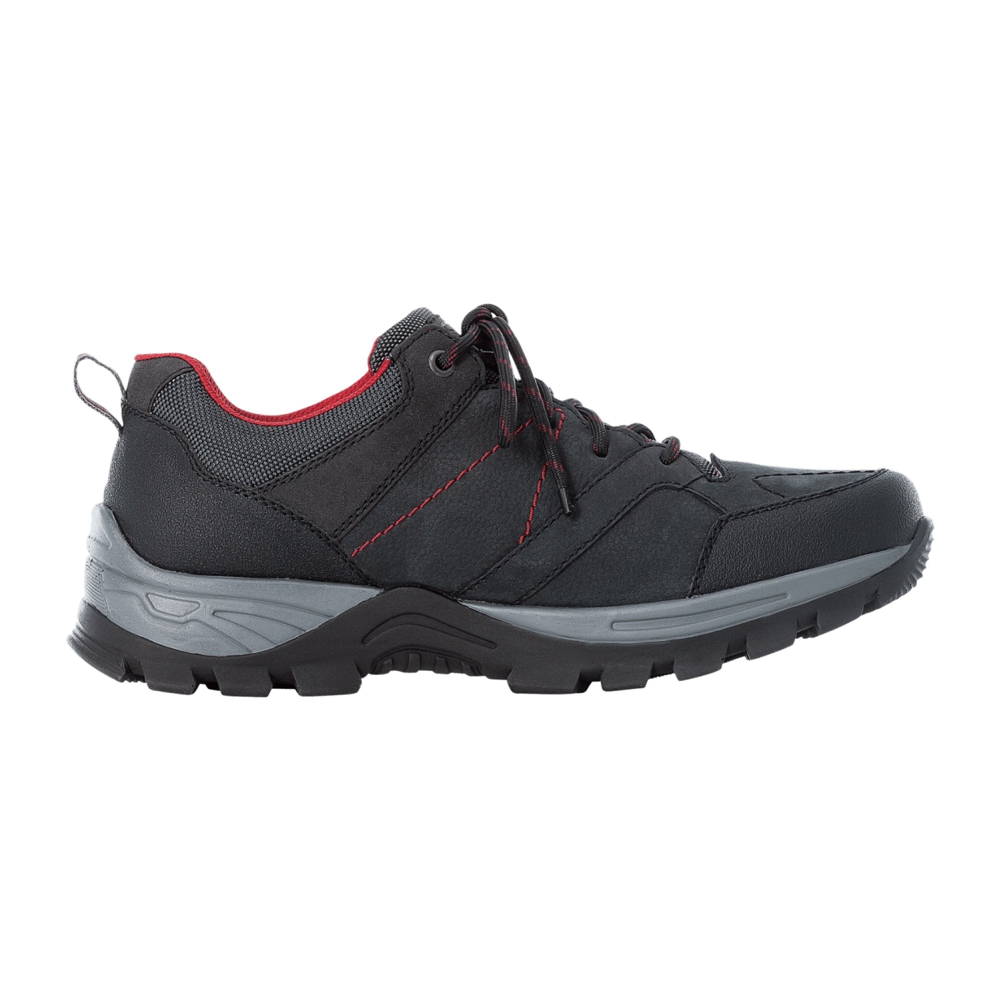 Rieker Venture Runner CK2944-002 Mens Black Sneakers Mesh Suede Comfort Shoes