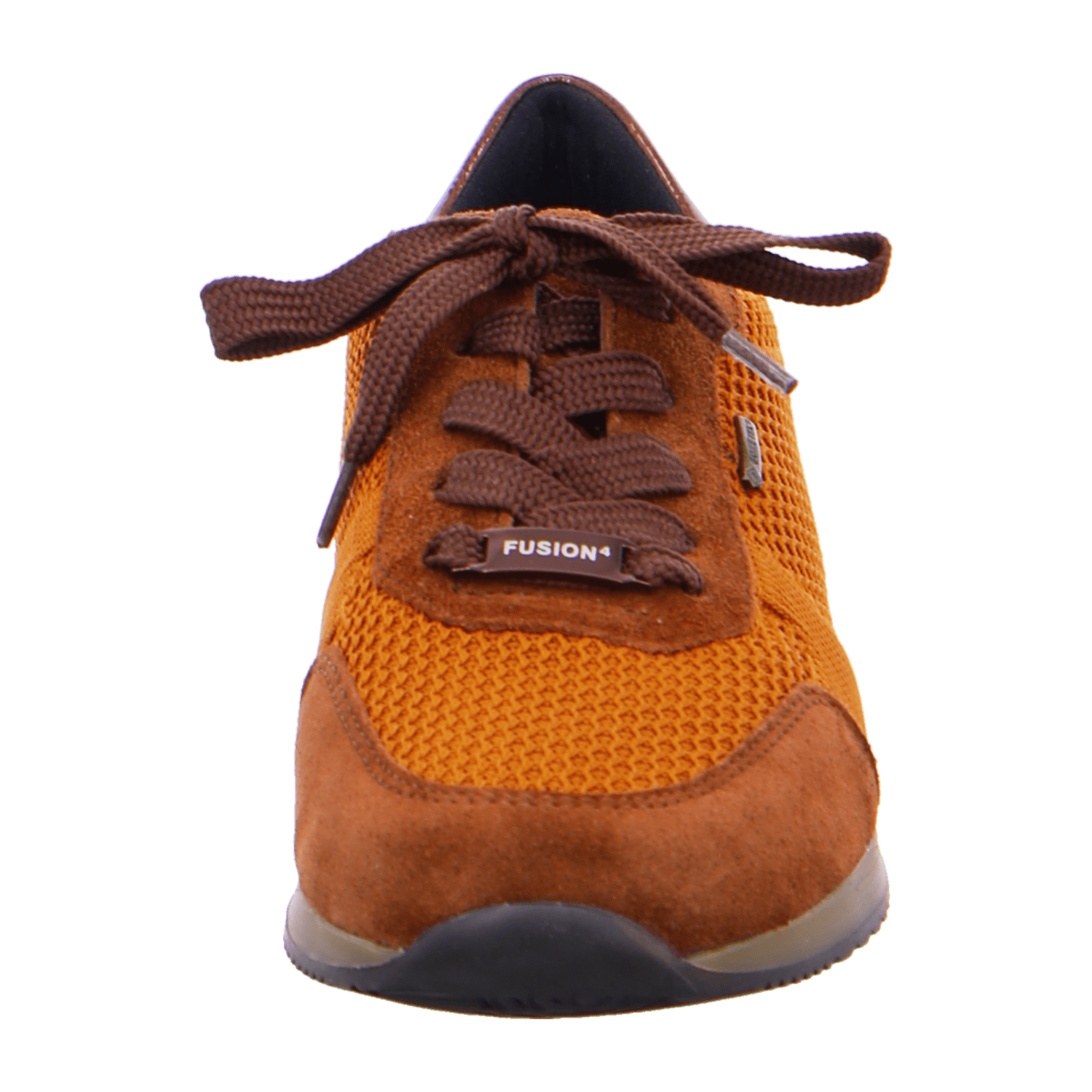 ARA Women's Sneakers in Brown Nubuck Leather with Open Toe and Synthetic Sole