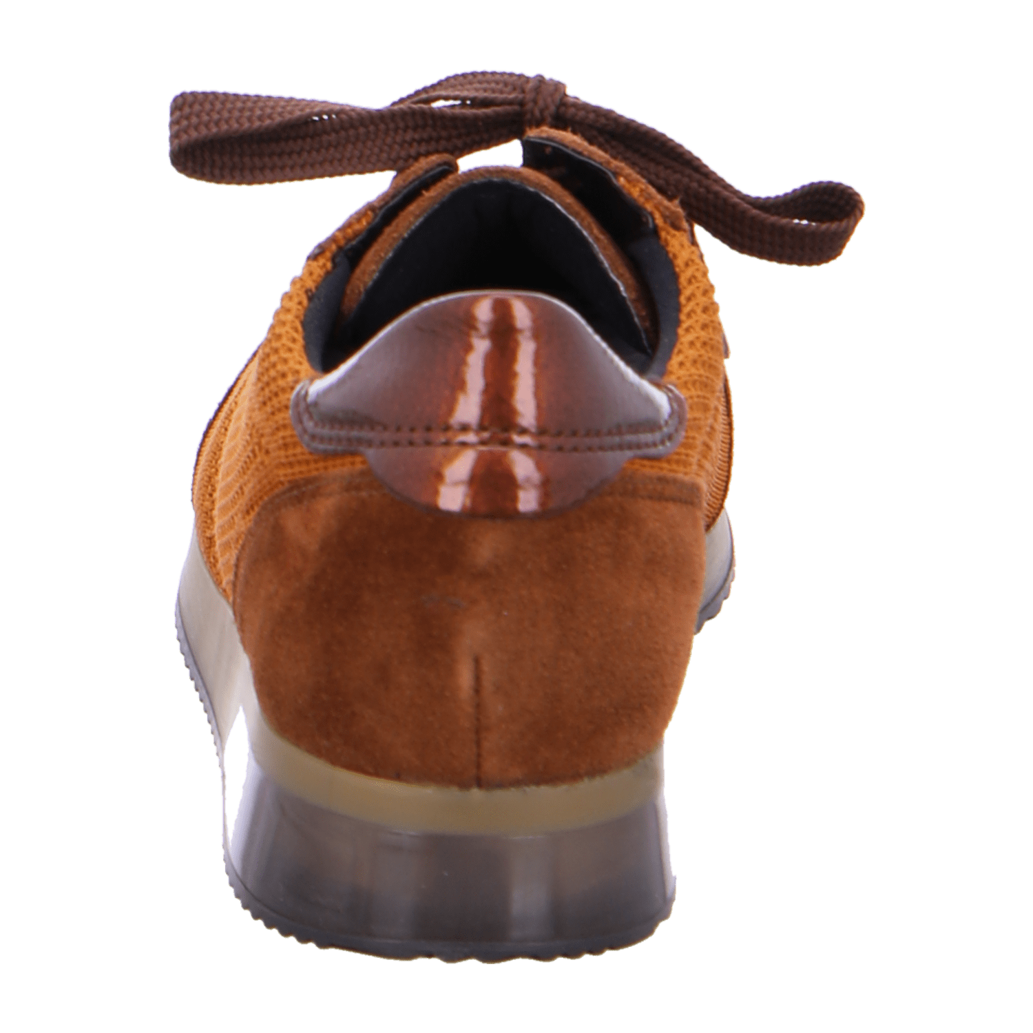 ARA Women's Sneakers in Brown Nubuck Leather with Open Toe and Synthetic Sole