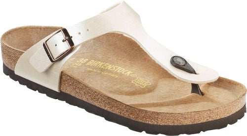Birkenstock Gizeh pearl white Birko-Flor - Bartel-Shop