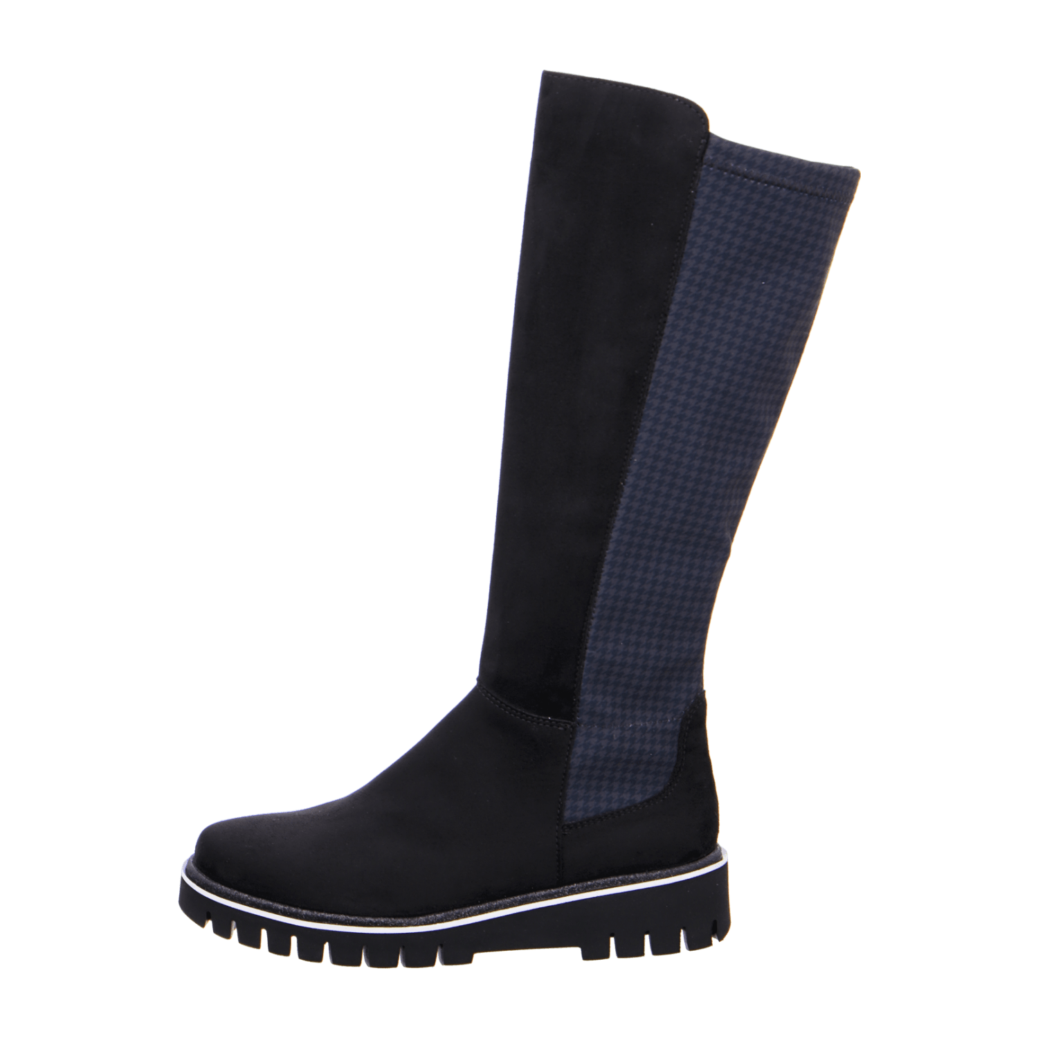 ARA Women's Ankle Boots in Black Classic Zipper Textile Synthetic Round Toe