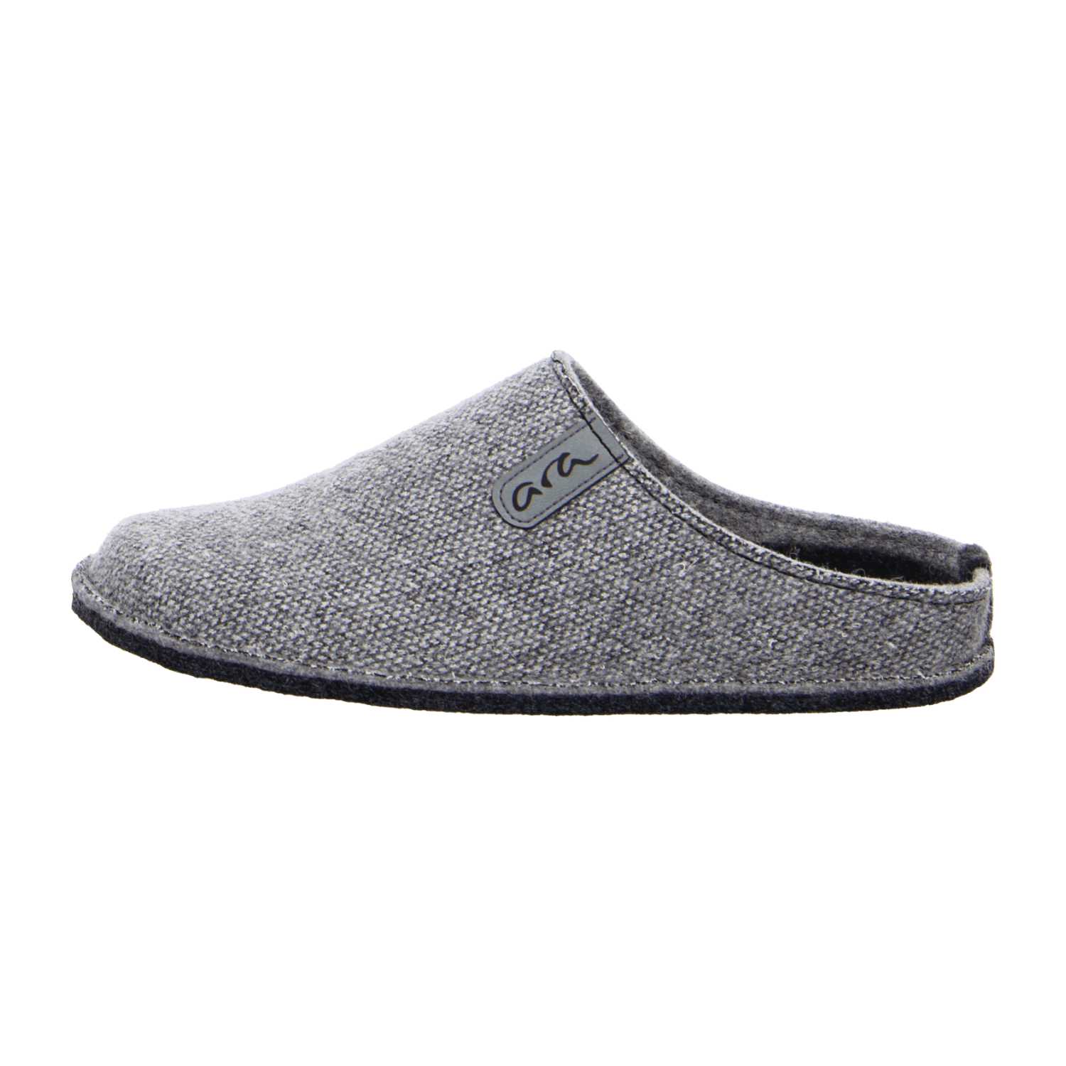 ARA ENZO Men's Felt Slippers, Grey, Cold-Weather Lined, Closed Toe, EVA Sole - Bartel-Shop
