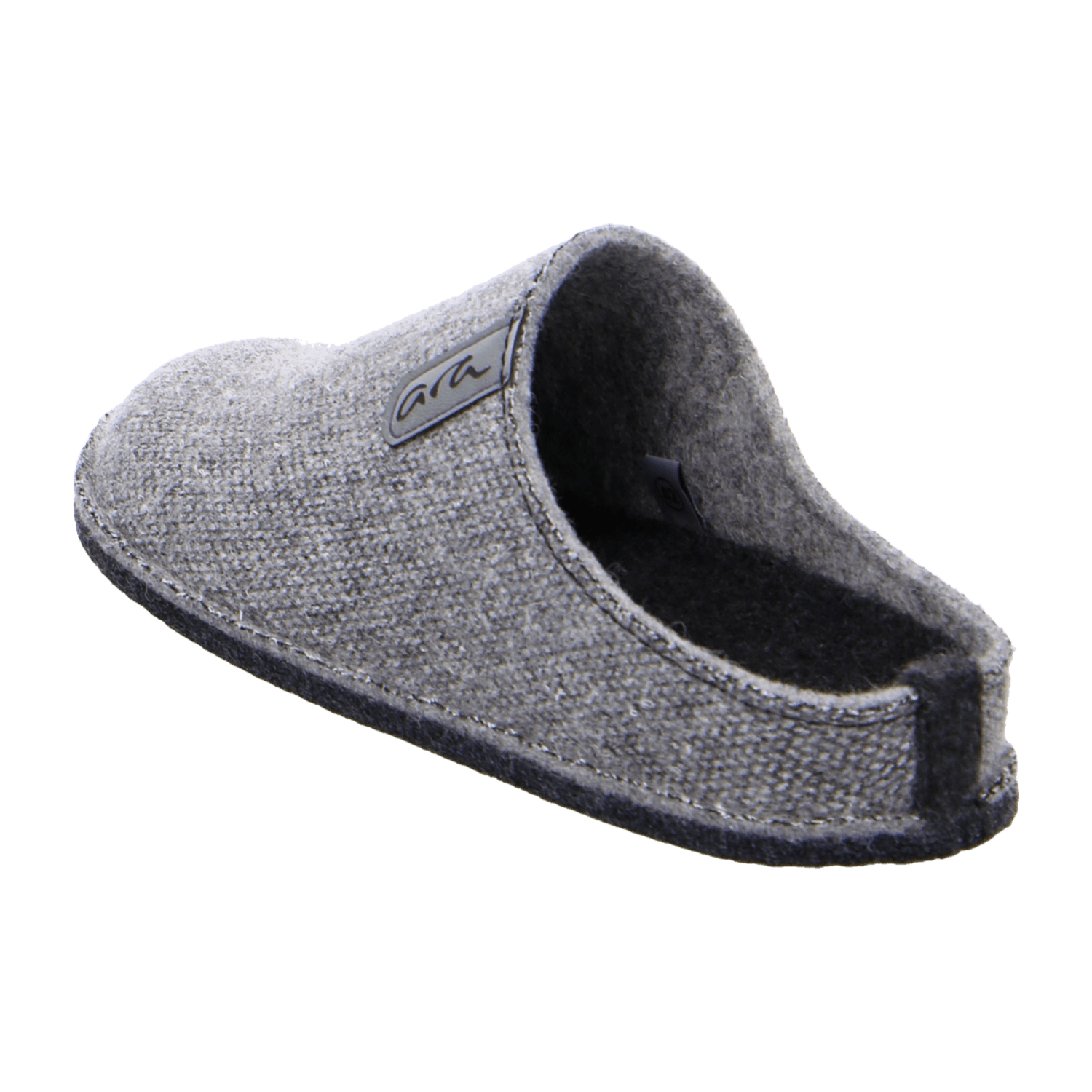 ARA ENZO Men's Felt Slippers, Grey, Cold-Weather Lined, Closed Toe, EVA Sole - Bartel-Shop