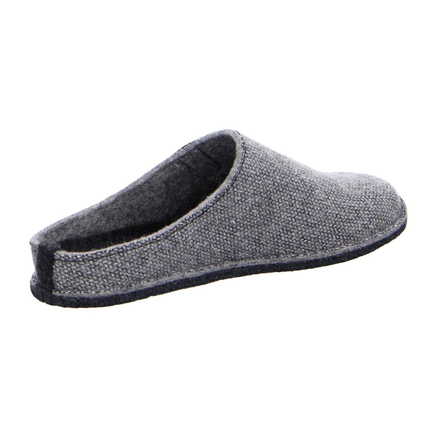ARA ENZO Men's Felt Slippers, Grey, Cold-Weather Lined, Closed Toe, EVA Sole - Bartel-Shop