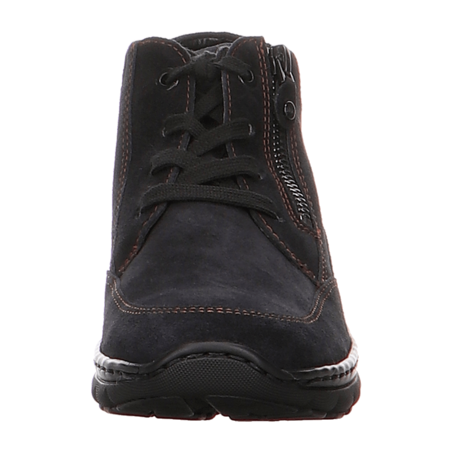 ARA TAMPA Women's Nubuck Ankle Boots with Zipper, Low Cut, Warm Lined, Black
