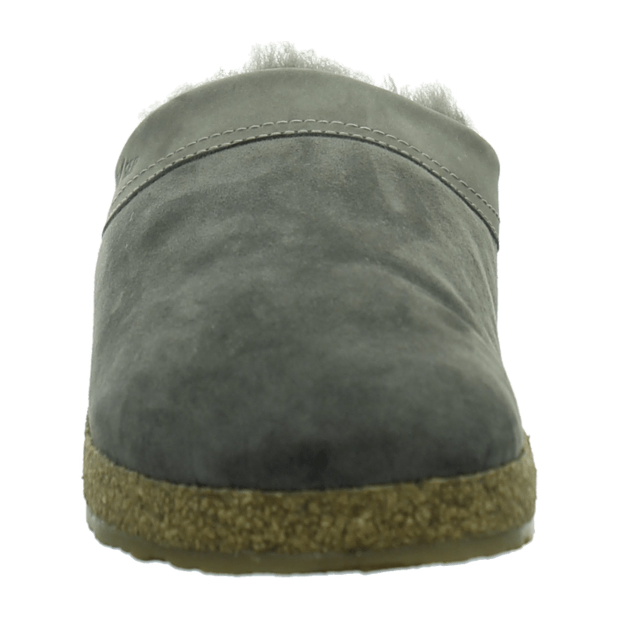 Haflinger Snowbird Women's Sheepskin Clogs - Anthracite Grey, Luxurious Comfort for Indoor and Outdoor Use