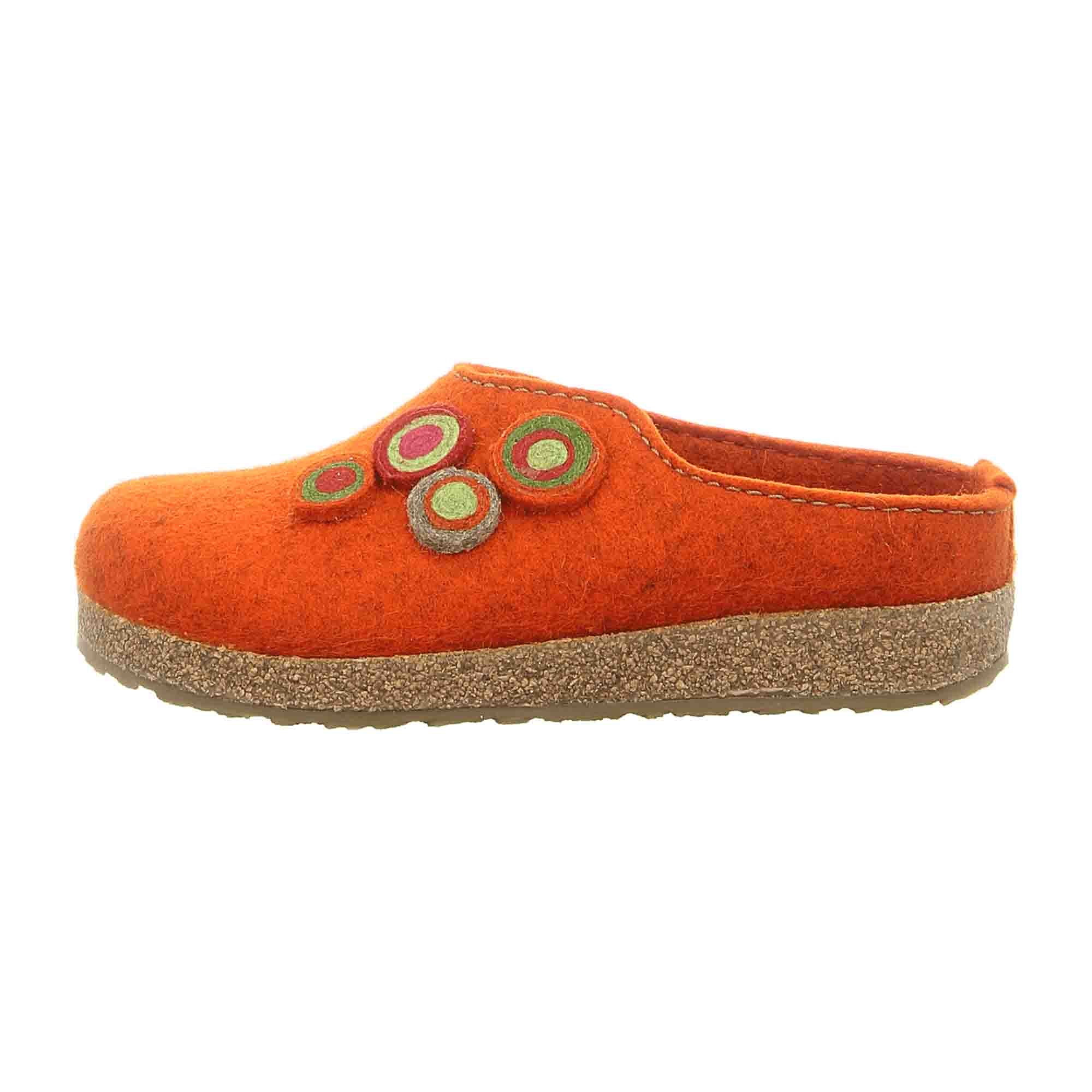 Haflinger Grizzly Kanon Women’s Orange Clogs - Comfortable & Stylish