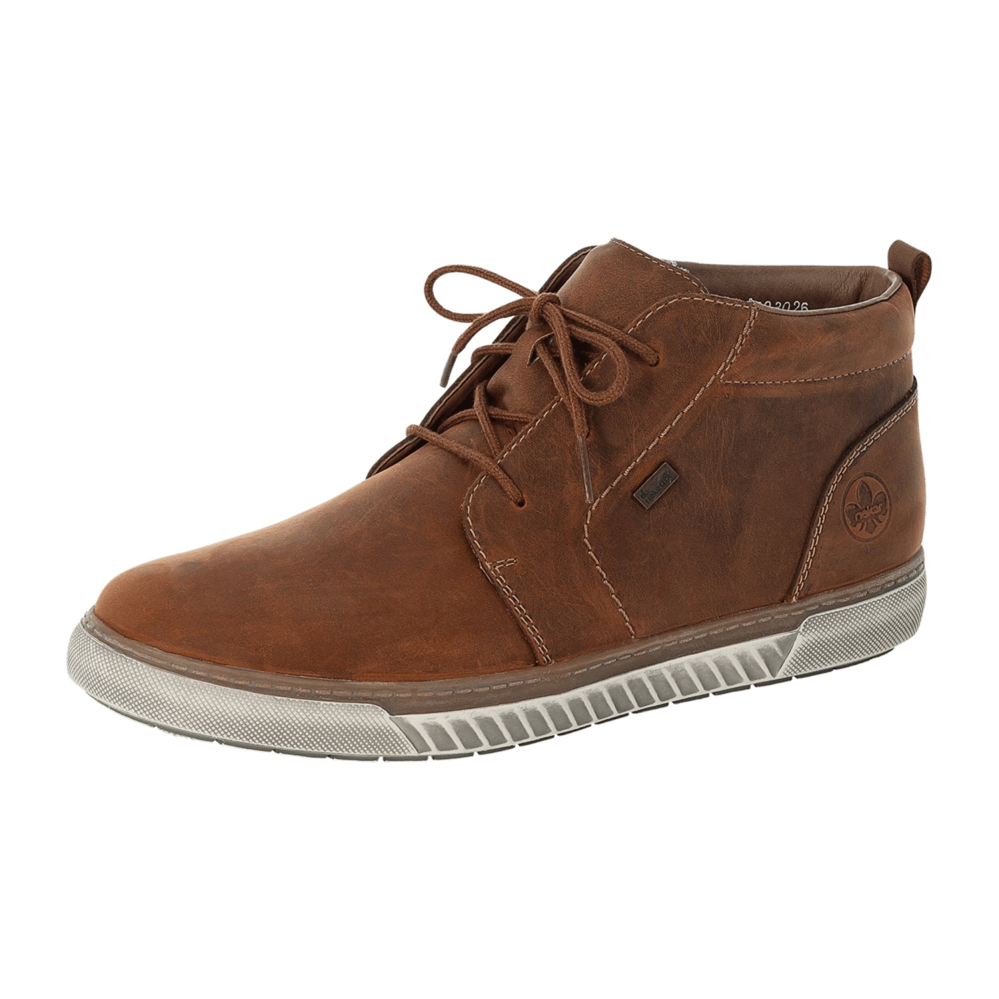 Rieker Brown Men's Lace-Up Ankle Boots Synthetic Fall Winter Casual Shoes