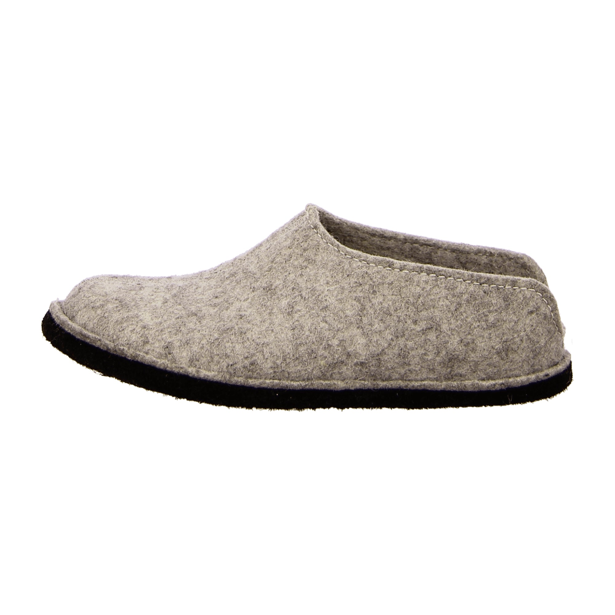 Haflinger Flair Smily Women's Slippers, Stylish Gray Wool - Durable & Comfortable