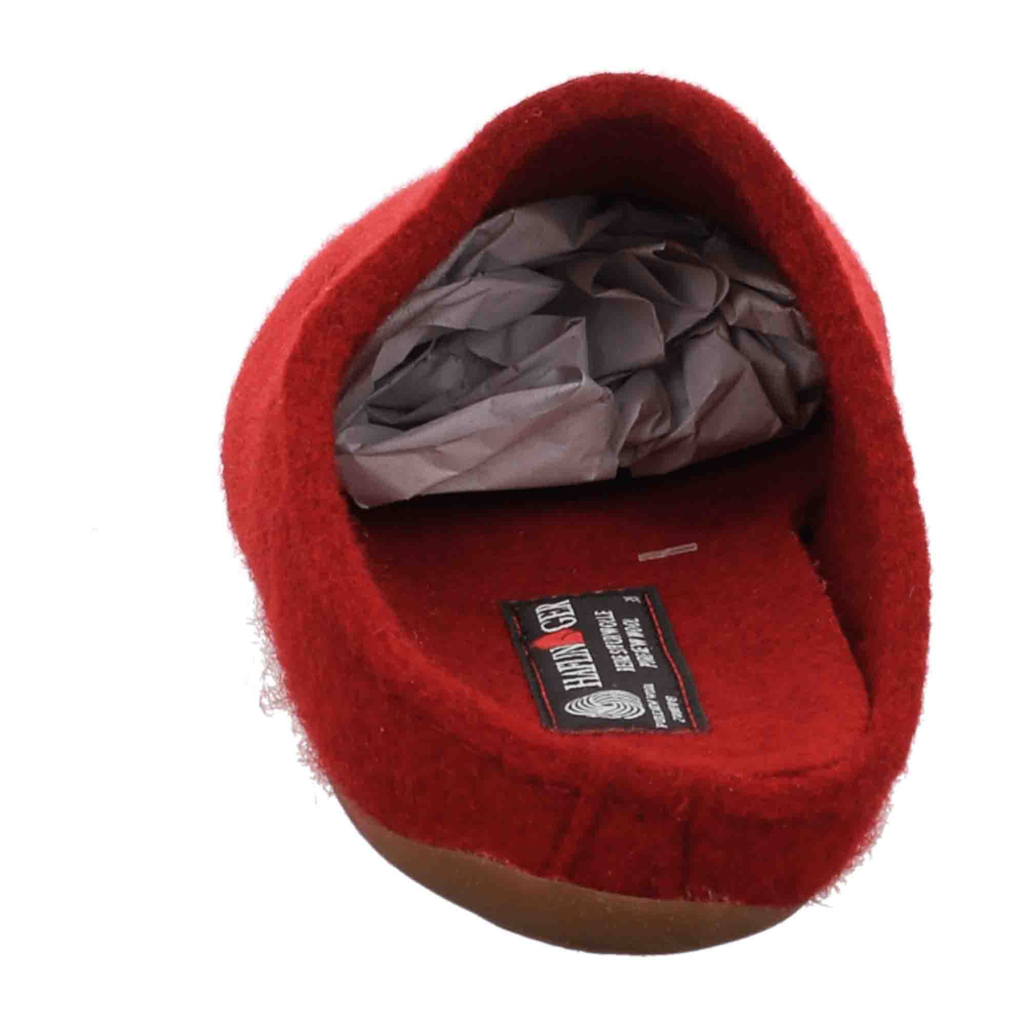 Haflinger Everest Farfalline Women's Slippers, Cozy Red Wool