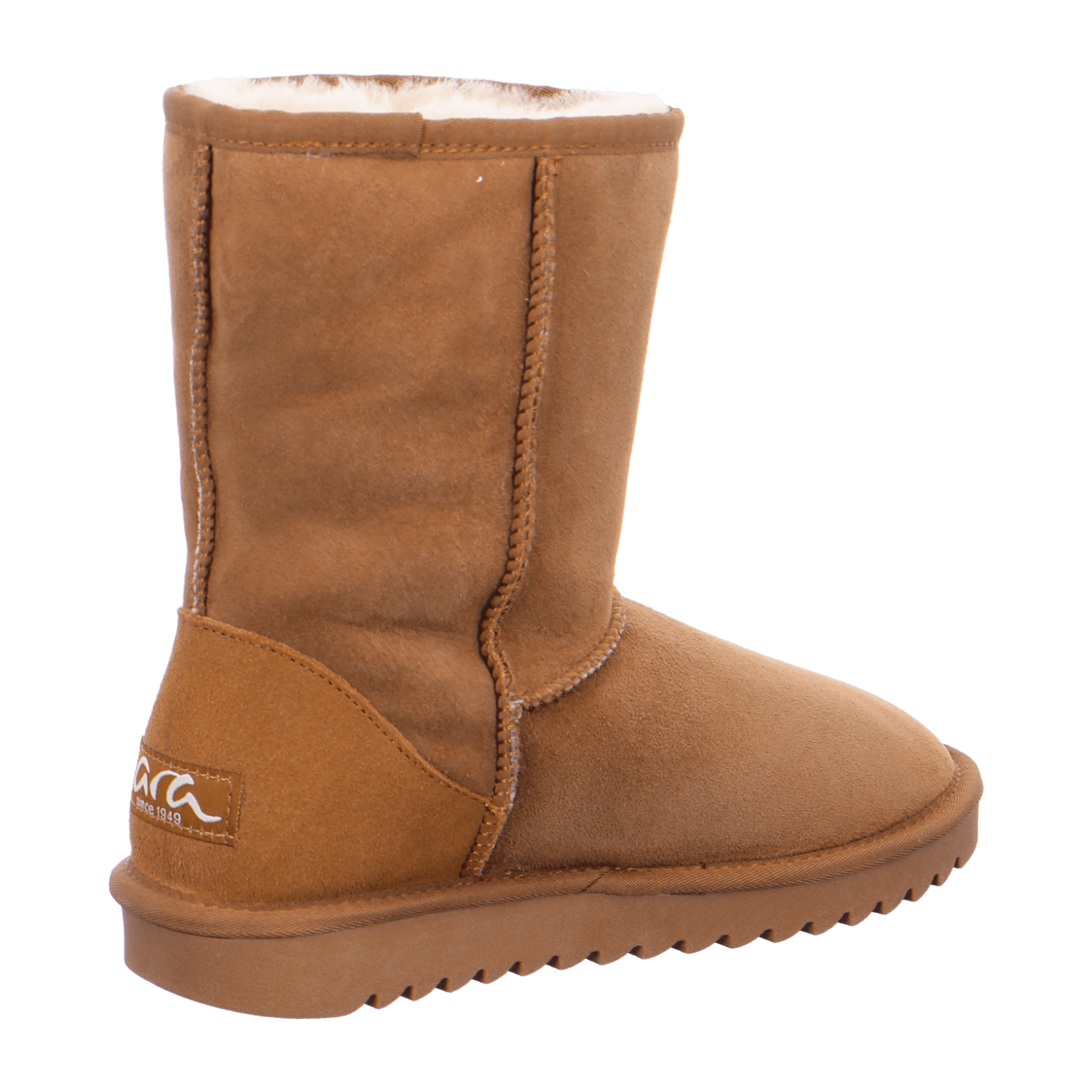 ARA ALASKA Women's Winter Boots Slip-On Faux Fur Lined Round Toe Boots Warm Lined Brown