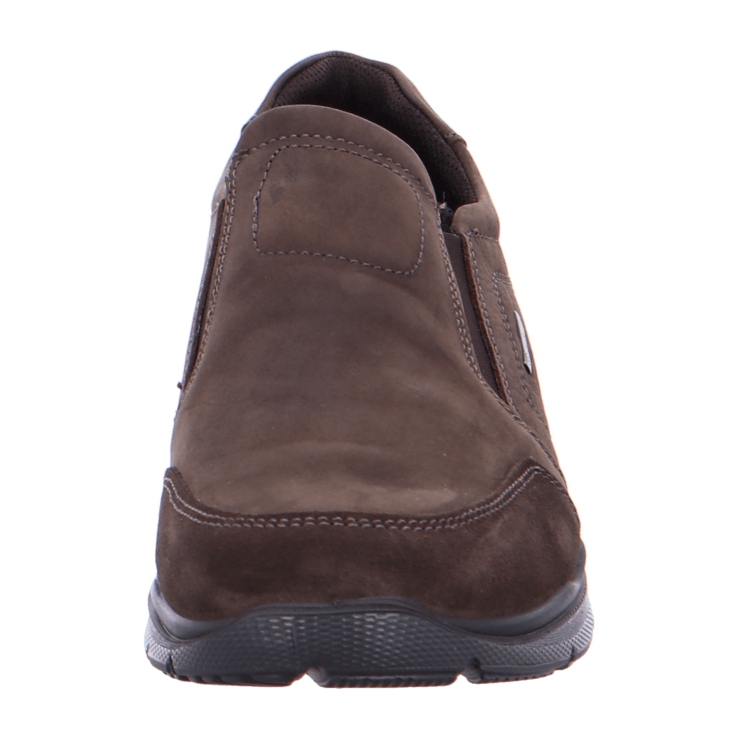 ARA Benjo Men's Slipper in Brown Nubuck Leather with Lacing and Round Toe