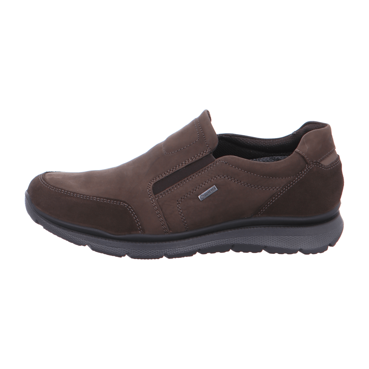 ARA Benjo Men's Slipper in Brown Nubuck Leather with Lacing and Round Toe