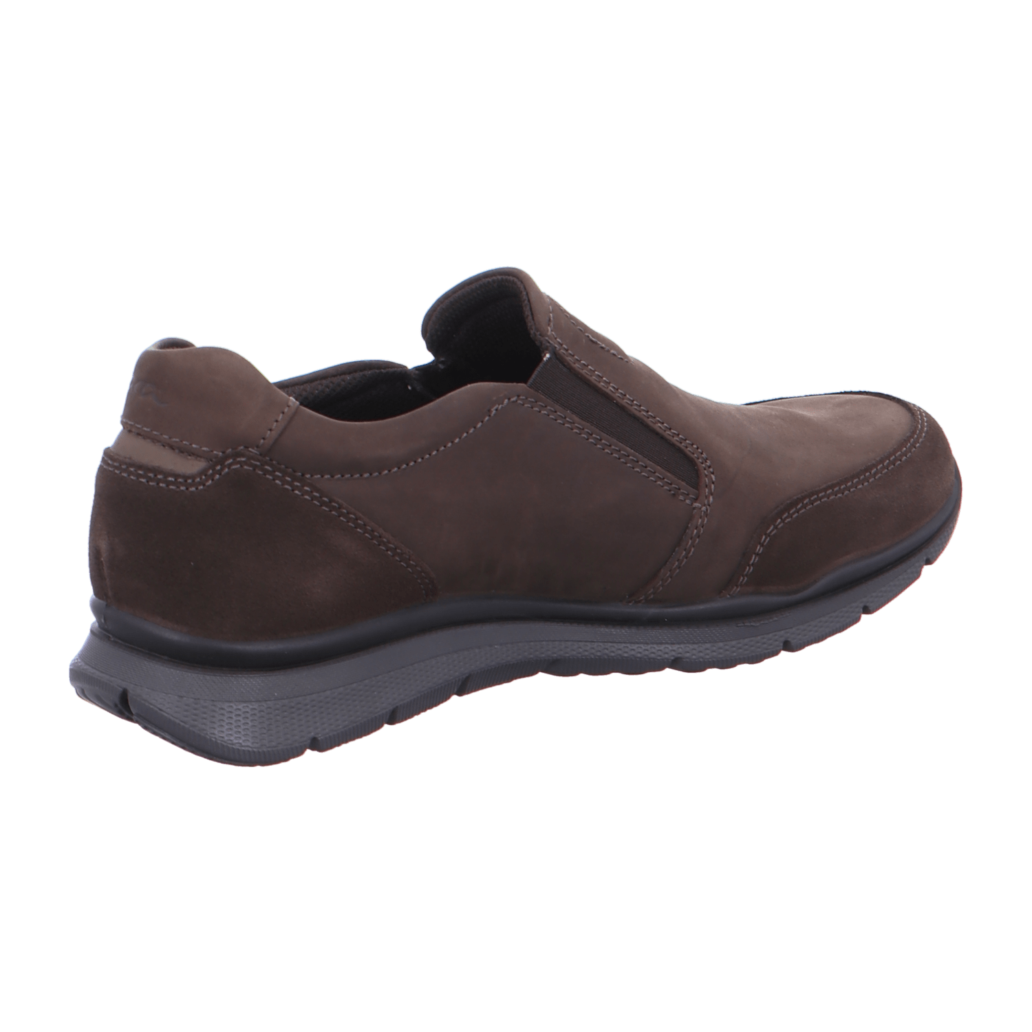 ARA Benjo Men's Slipper in Brown Nubuck Leather with Lacing and Round Toe